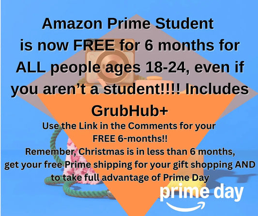 Ages 18–24? Get a 6-Month Trial of Amazon Prime For $0! — With Free Grubhub + Delivery Too!