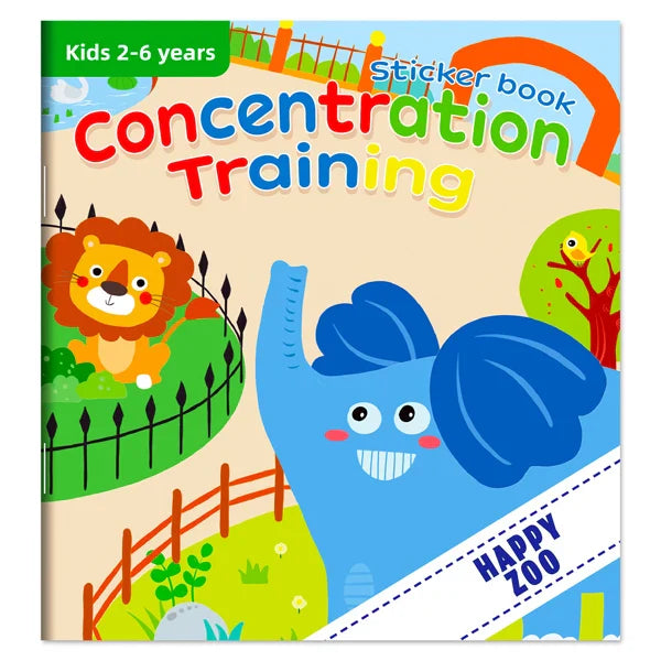 Children’s Reusable Stickers Books Cartoon Stationery Stickers for Kids Early Education Cartoon Cute Stickers
