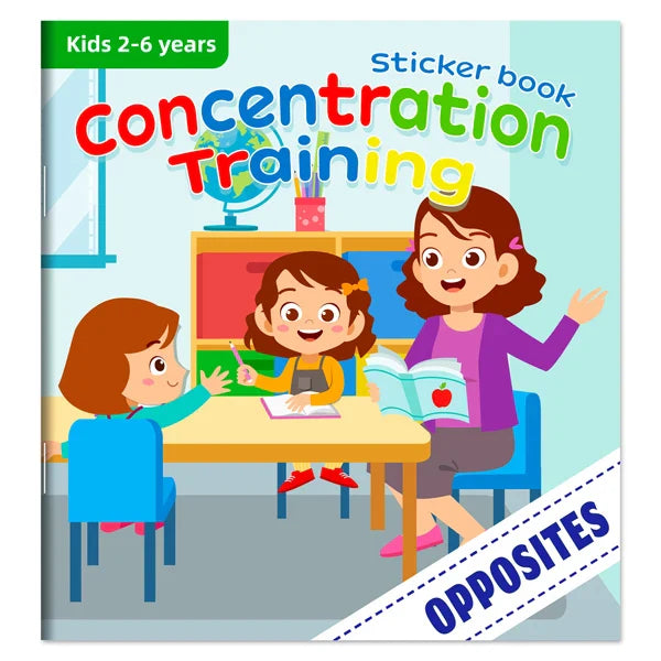 Children’s Reusable Stickers Books Cartoon Stationery Stickers for Kids Early Education Cartoon Cute Stickers