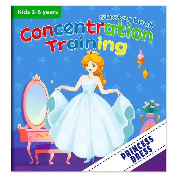 Children’s Reusable Stickers Books Cartoon Stationery Stickers for Kids Early Education Cartoon Cute Stickers