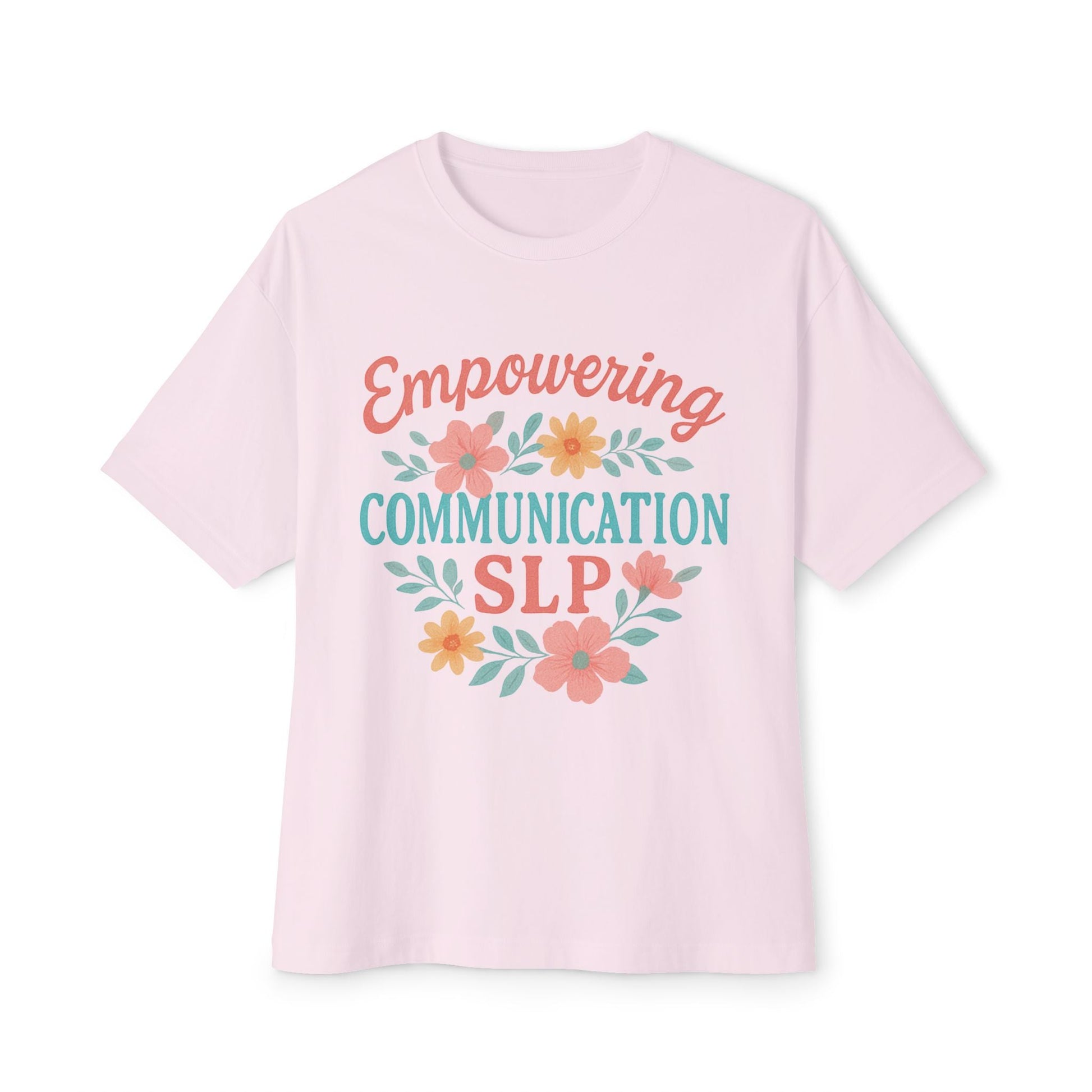 Empowering Communication Boxy Tee - Soft Pink / XS - T-Shirt