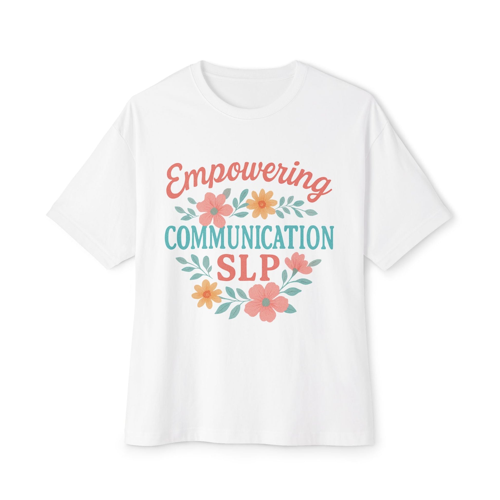 Empowering Communication Boxy Tee - White / XS - T-Shirt