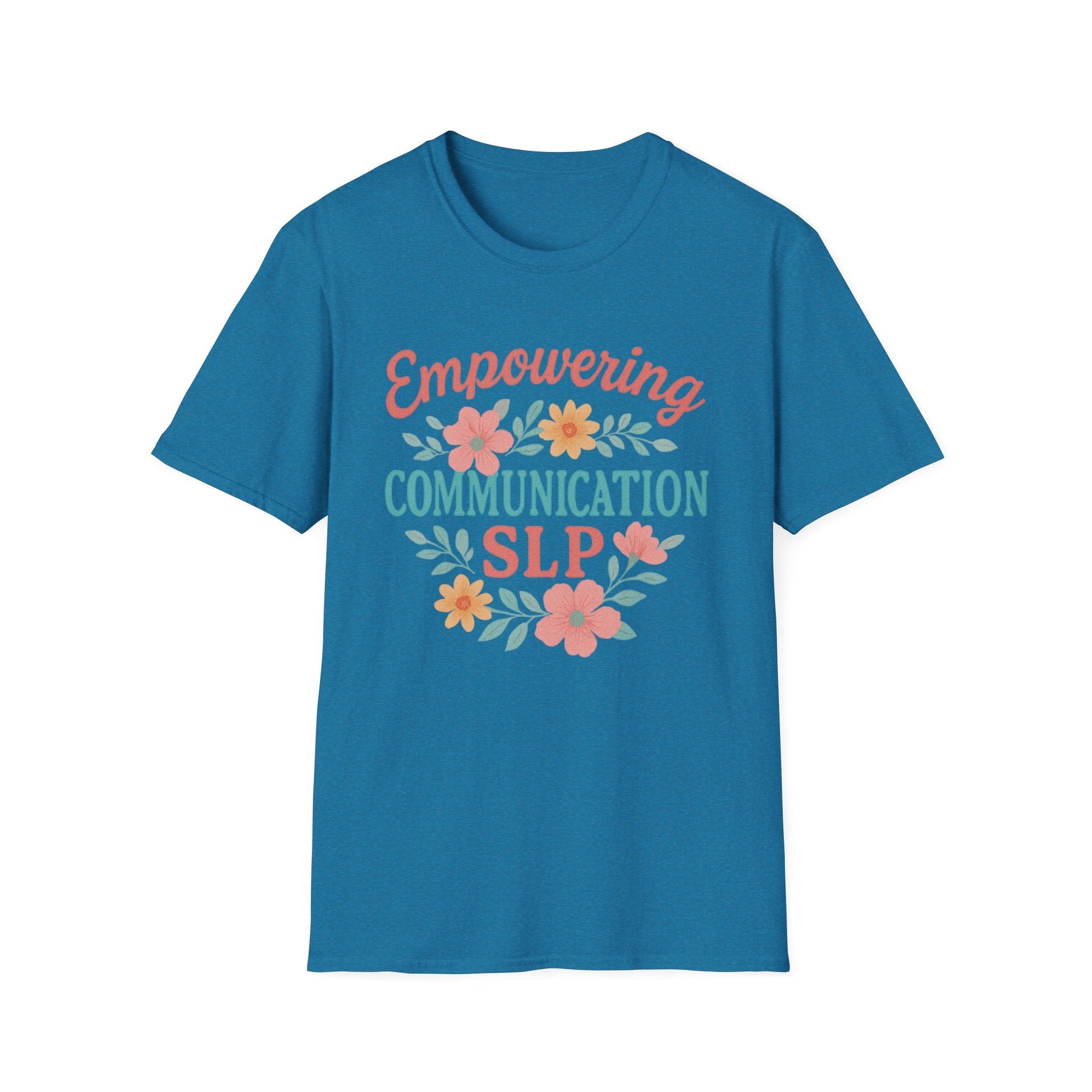 Empowering Communication SLP Tee - S / Antique Sapphire - T-Shirt