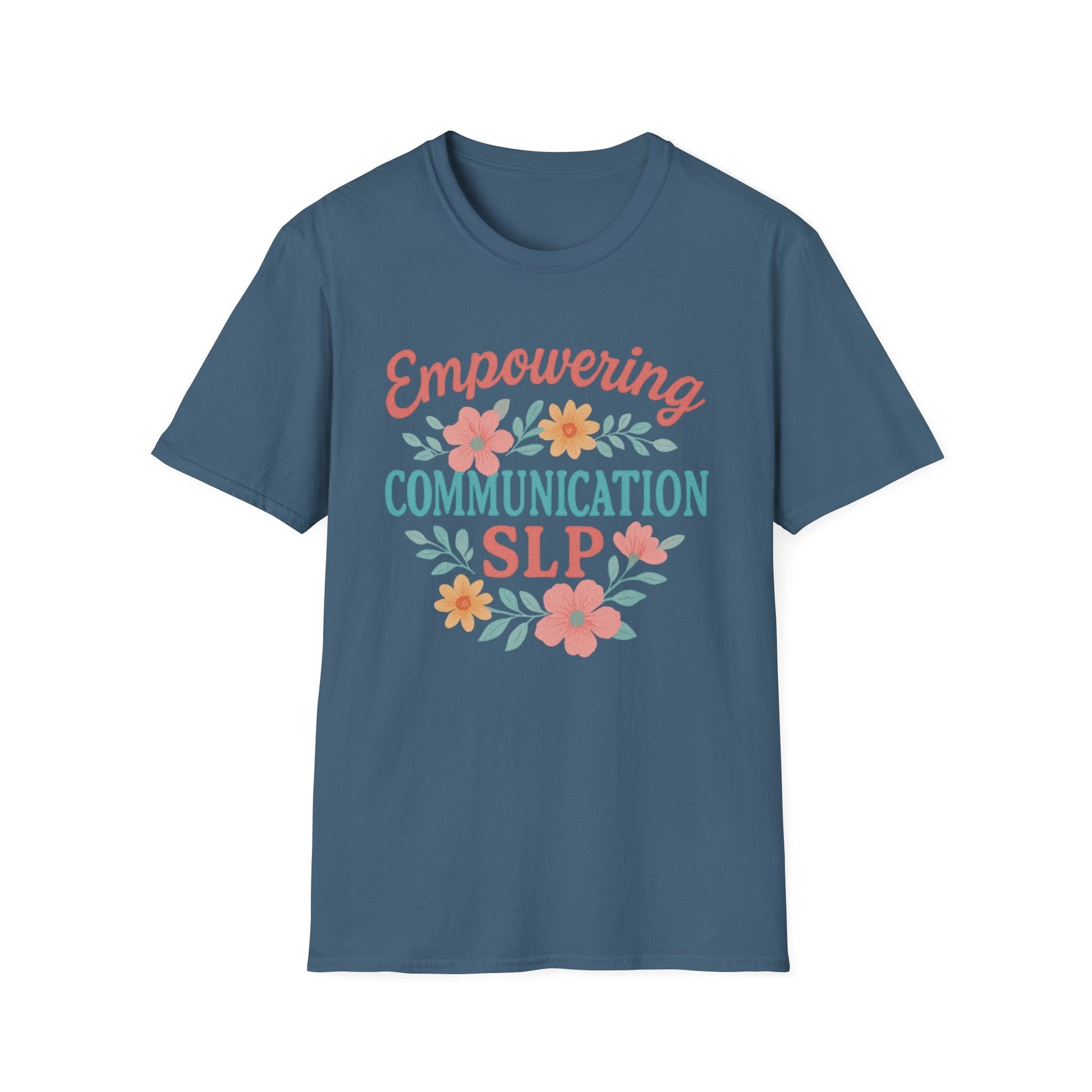 Empowering Communication SLP Tee - S / Indigo Blue - T-Shirt