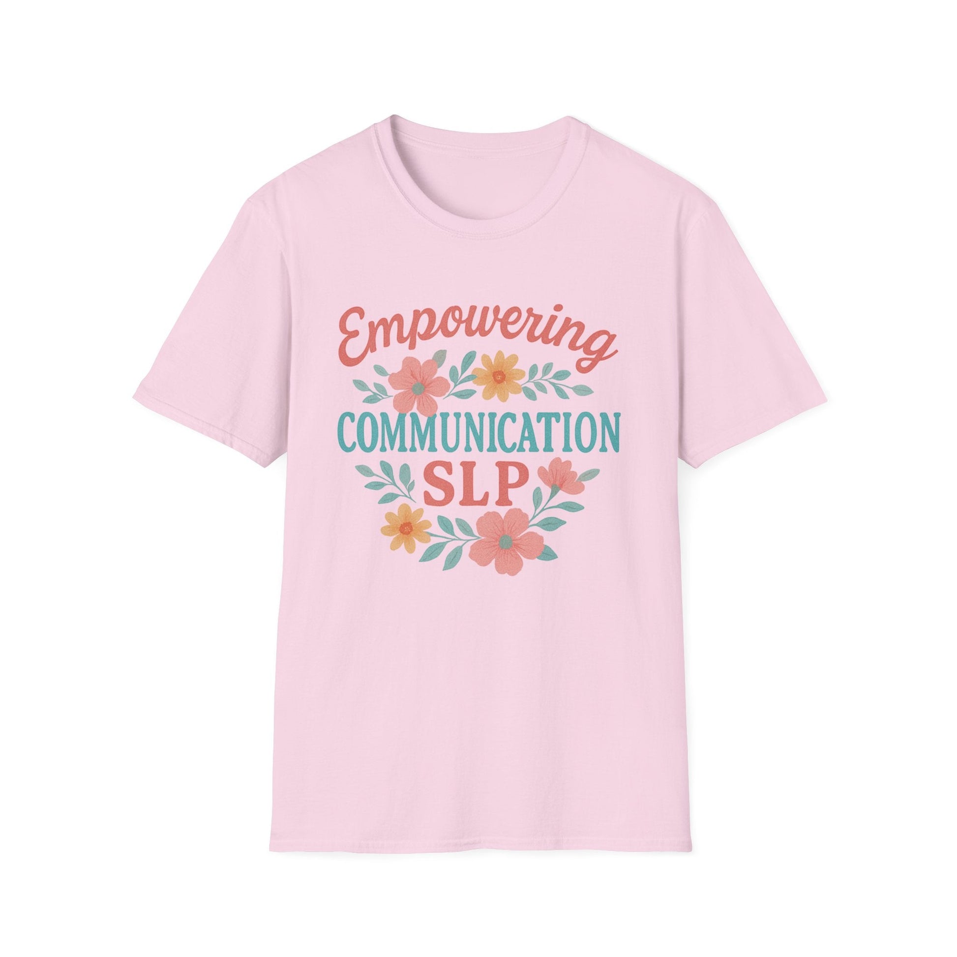 Empowering Communication SLP Tee - S / Light Pink - T-Shirt