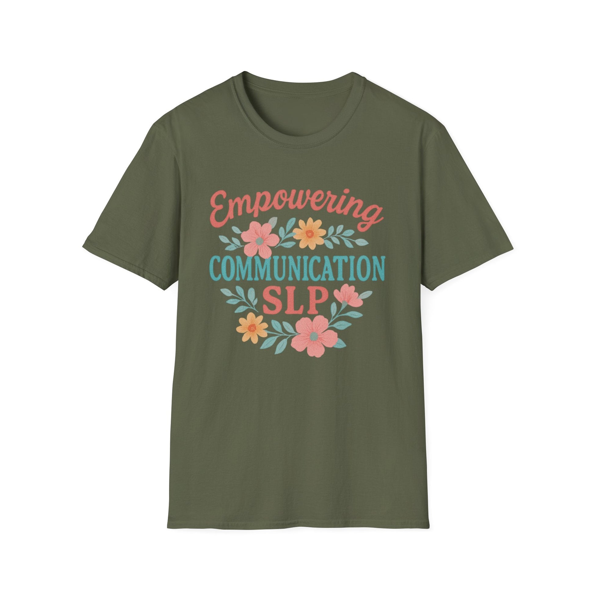 Empowering Communication SLP Tee - S / Military Green - T-Shirt