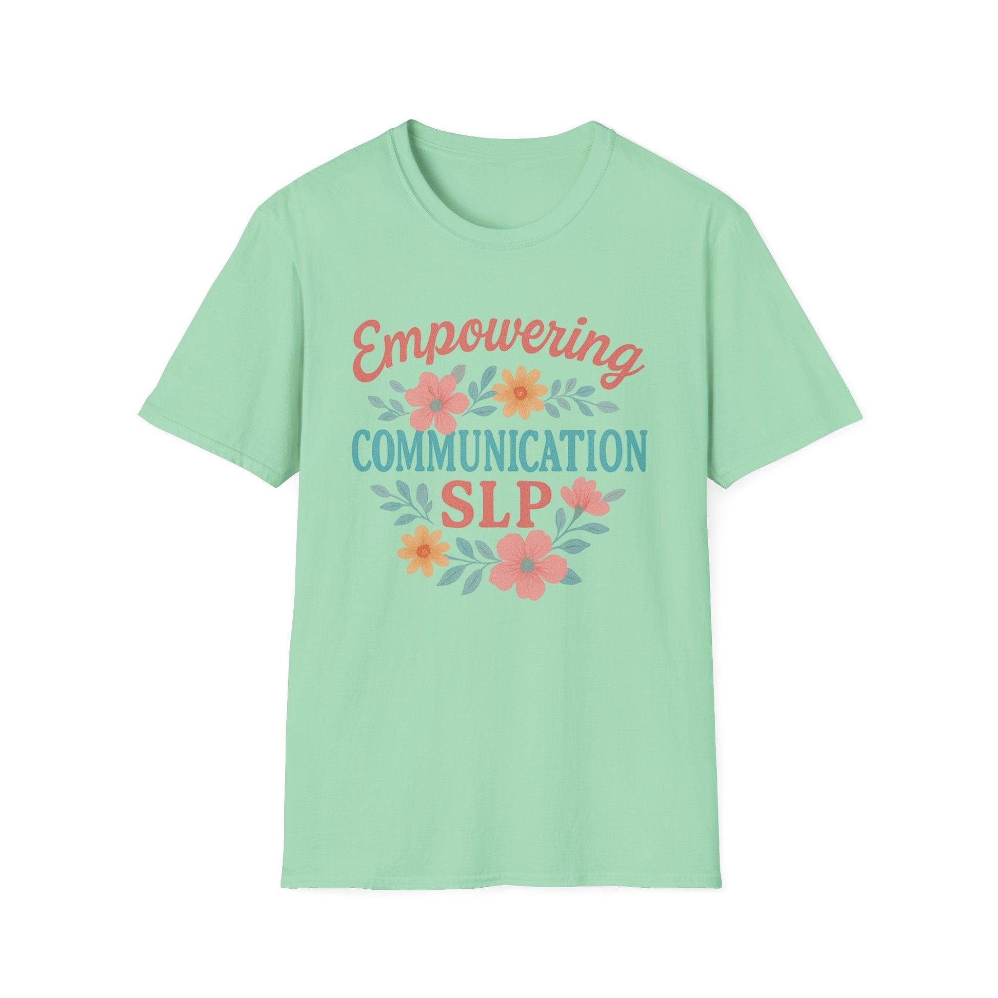 Empowering Communication SLP Tee - S / Mint Green - T-Shirt