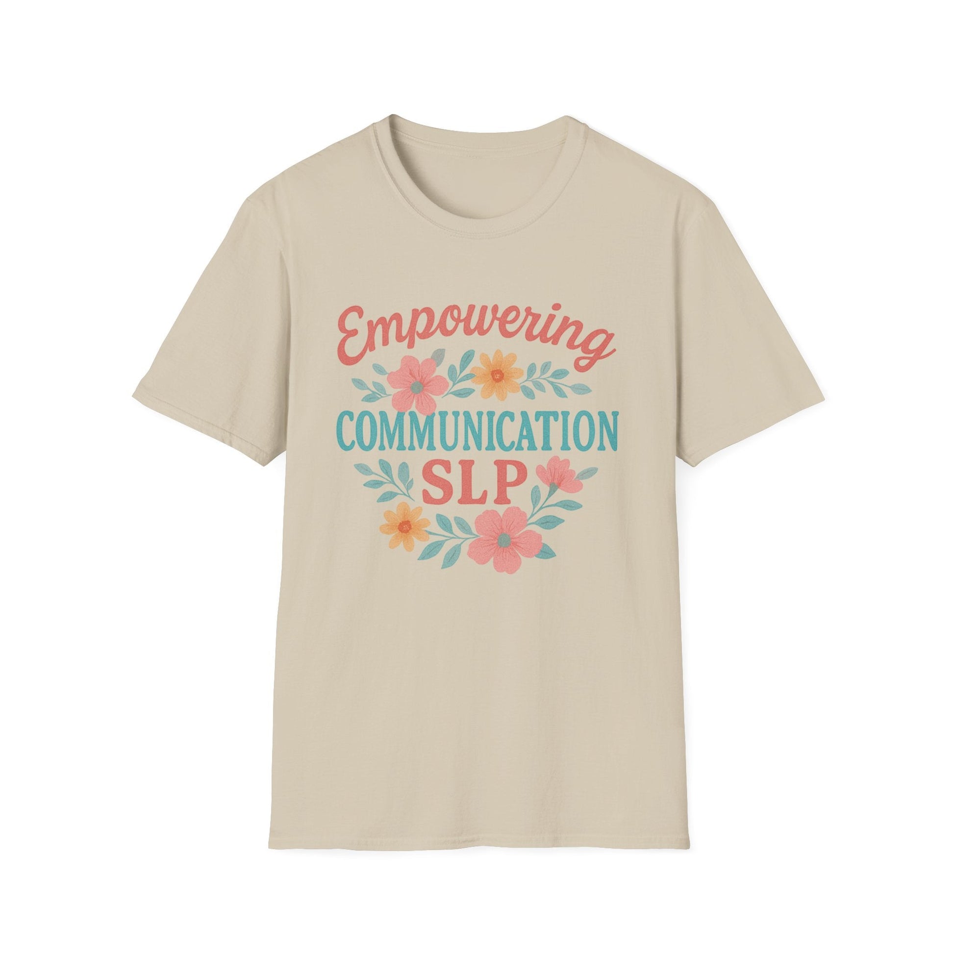Empowering Communication SLP Tee - S / Sand - T-Shirt