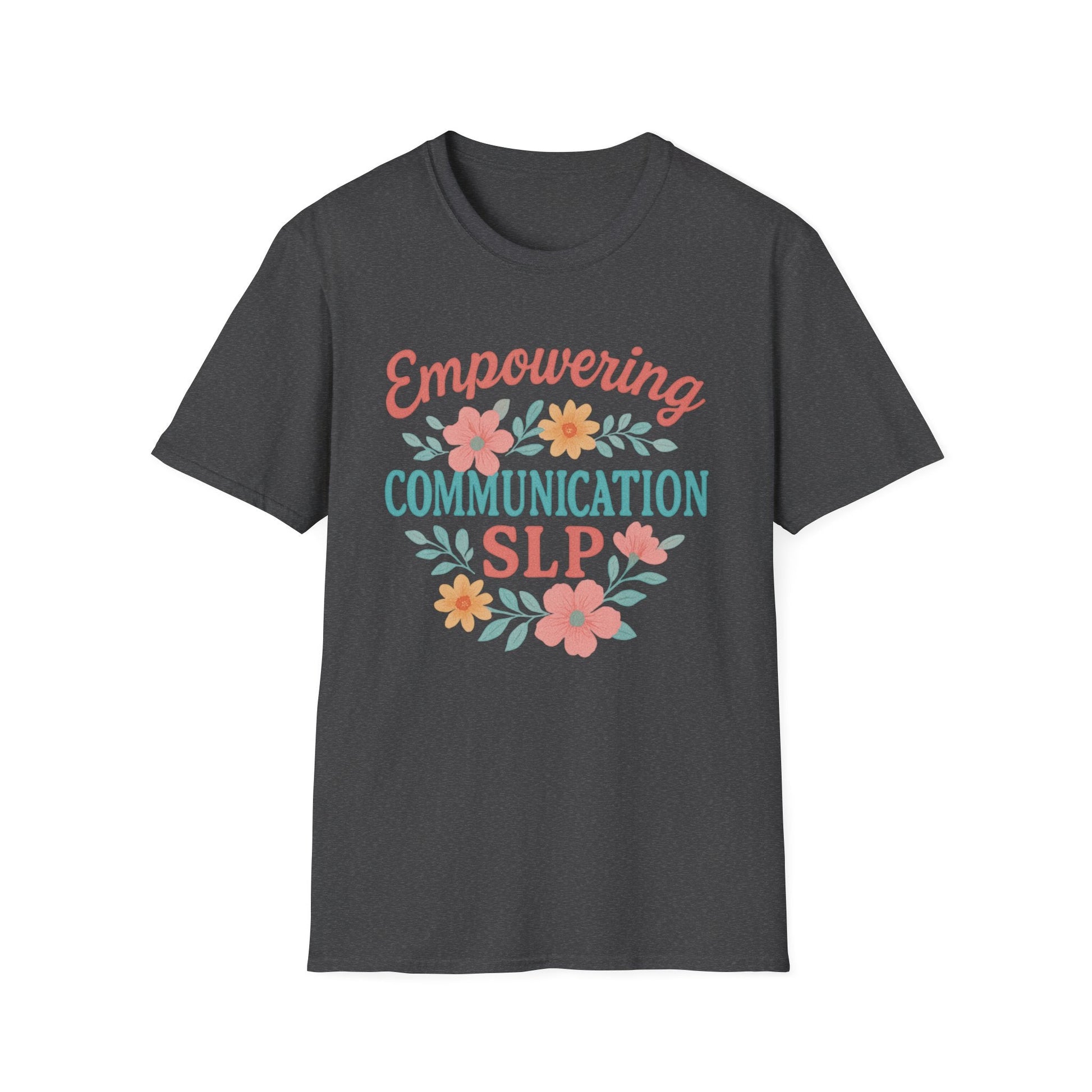 Empowering Communication SLP Tee - XS / Dark Heather - T-Shirt