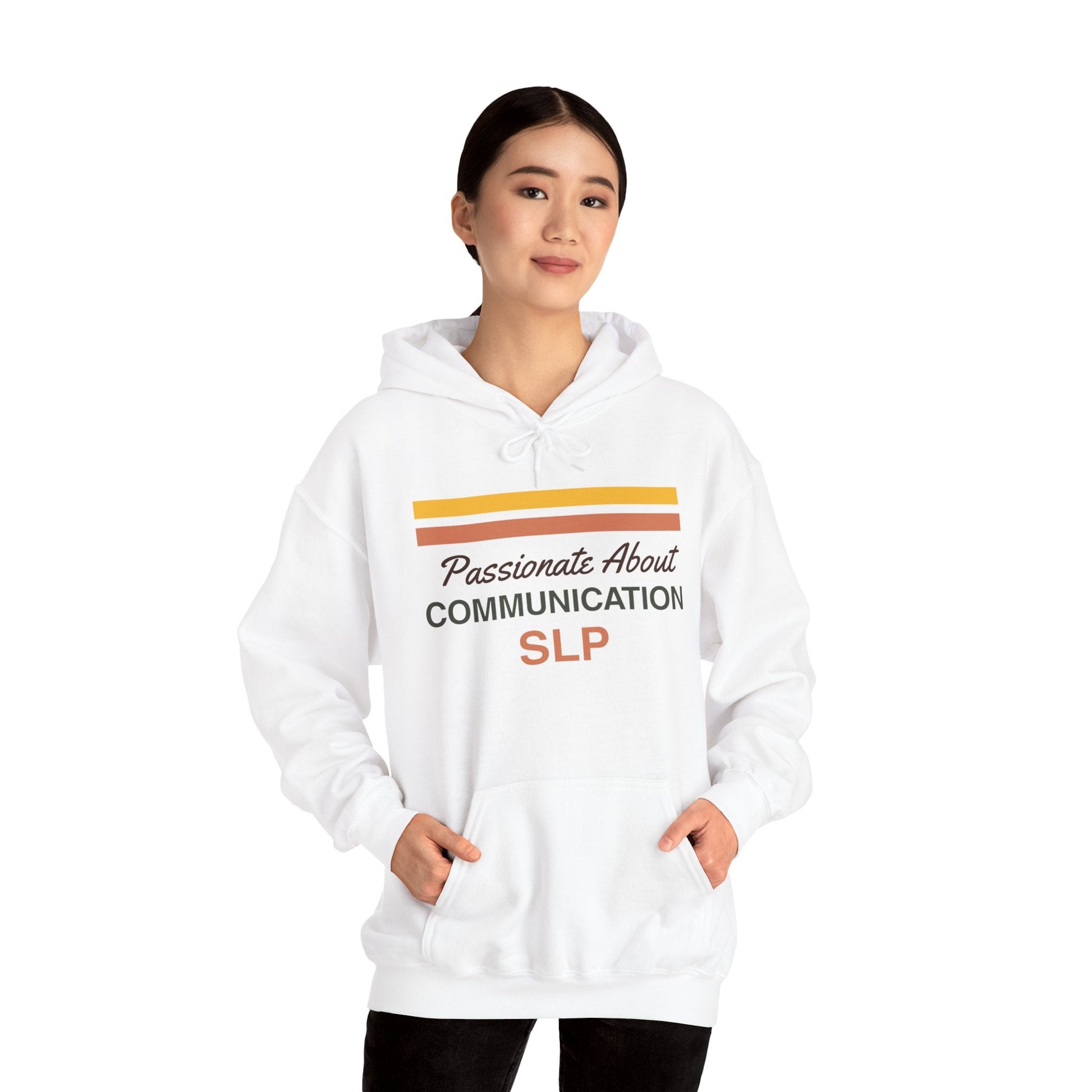Passionate About Communication SLP Hoodie - Cozy Sweatshirt for Speech Language Pathologists Gift for Therapists Study