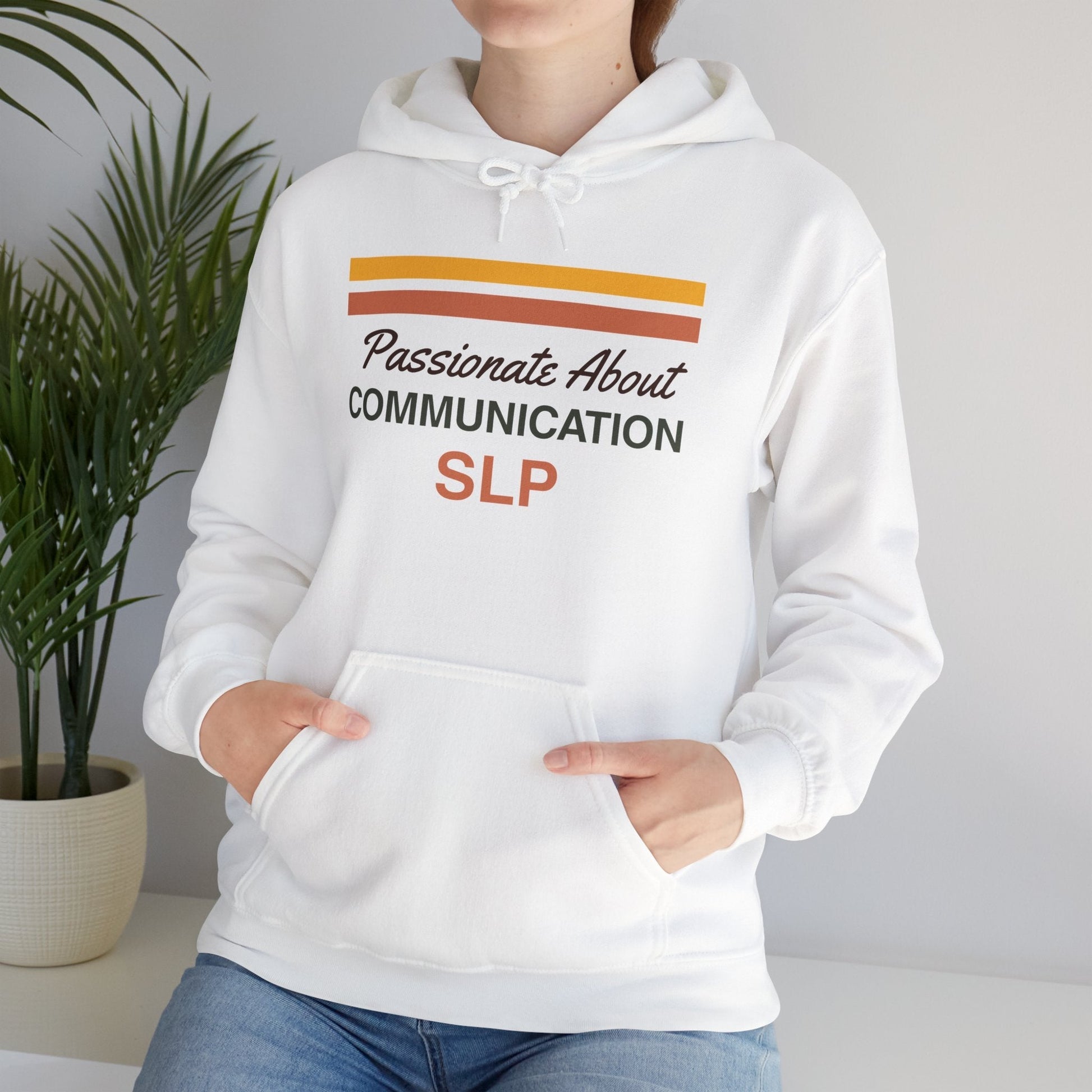 Passionate About Communication SLP Hoodie - Cozy Sweatshirt for Speech Language Pathologists Gift for Therapists Study