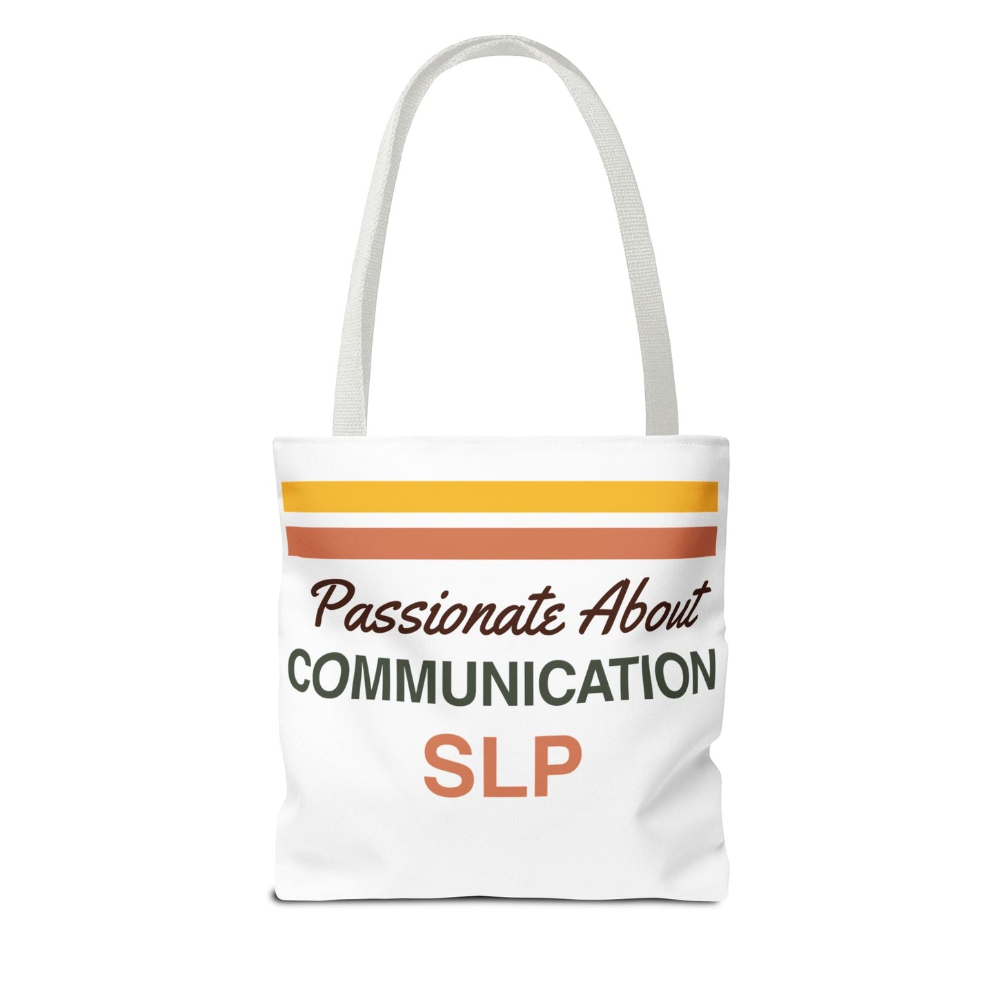 Passionate About Communication SLP Tote Bag - Perfect Gift for Speech-Language Pathologists - Bags