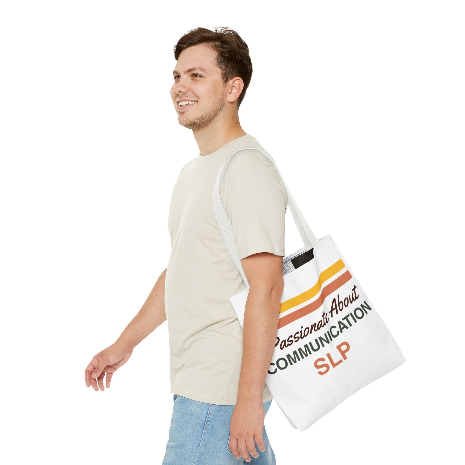 Passionate About Communication SLP Tote Bag - Perfect Gift for Speech-Language Pathologists - Bags