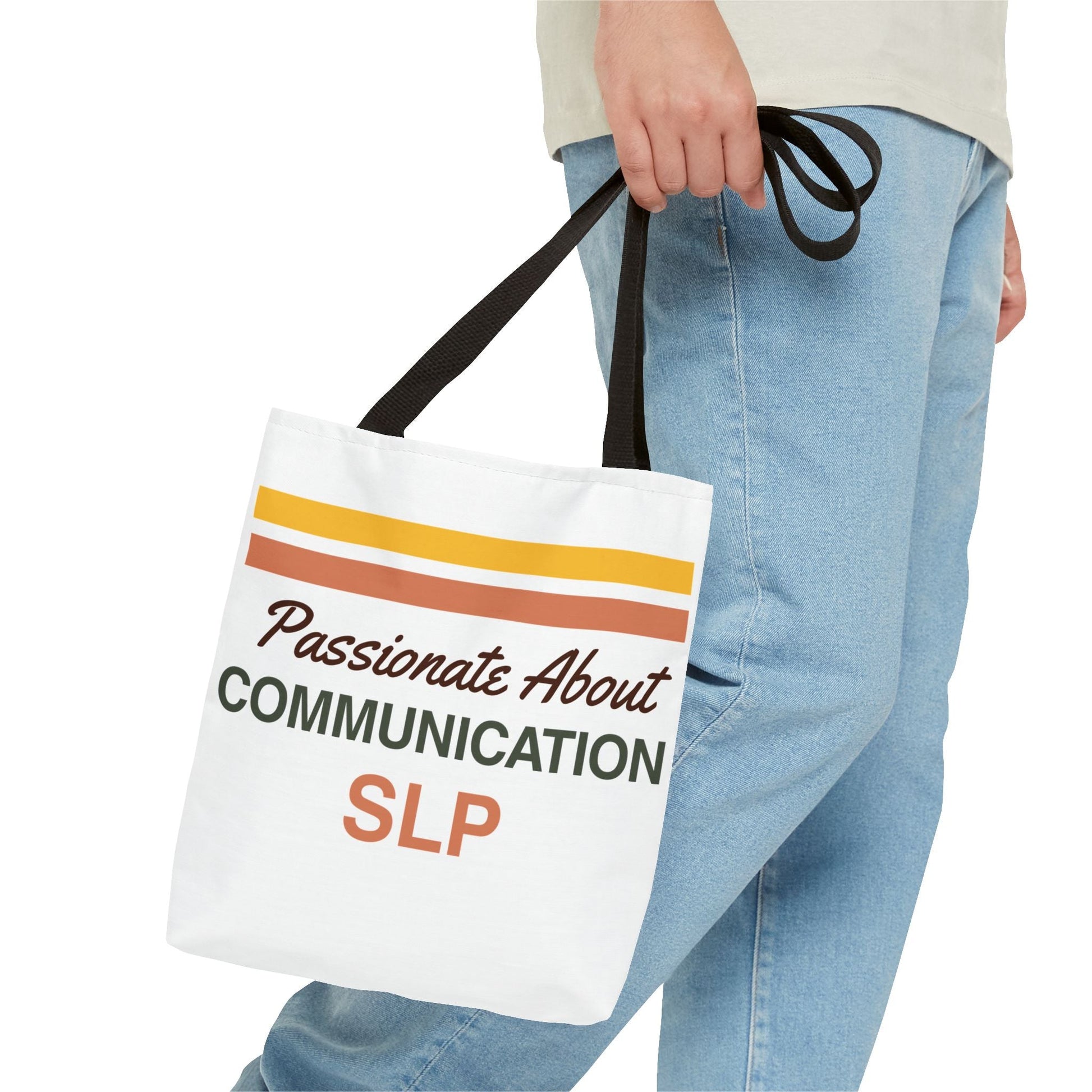 Passionate About Communication SLP Tote Bag - Perfect Gift for Speech-Language Pathologists - Bags