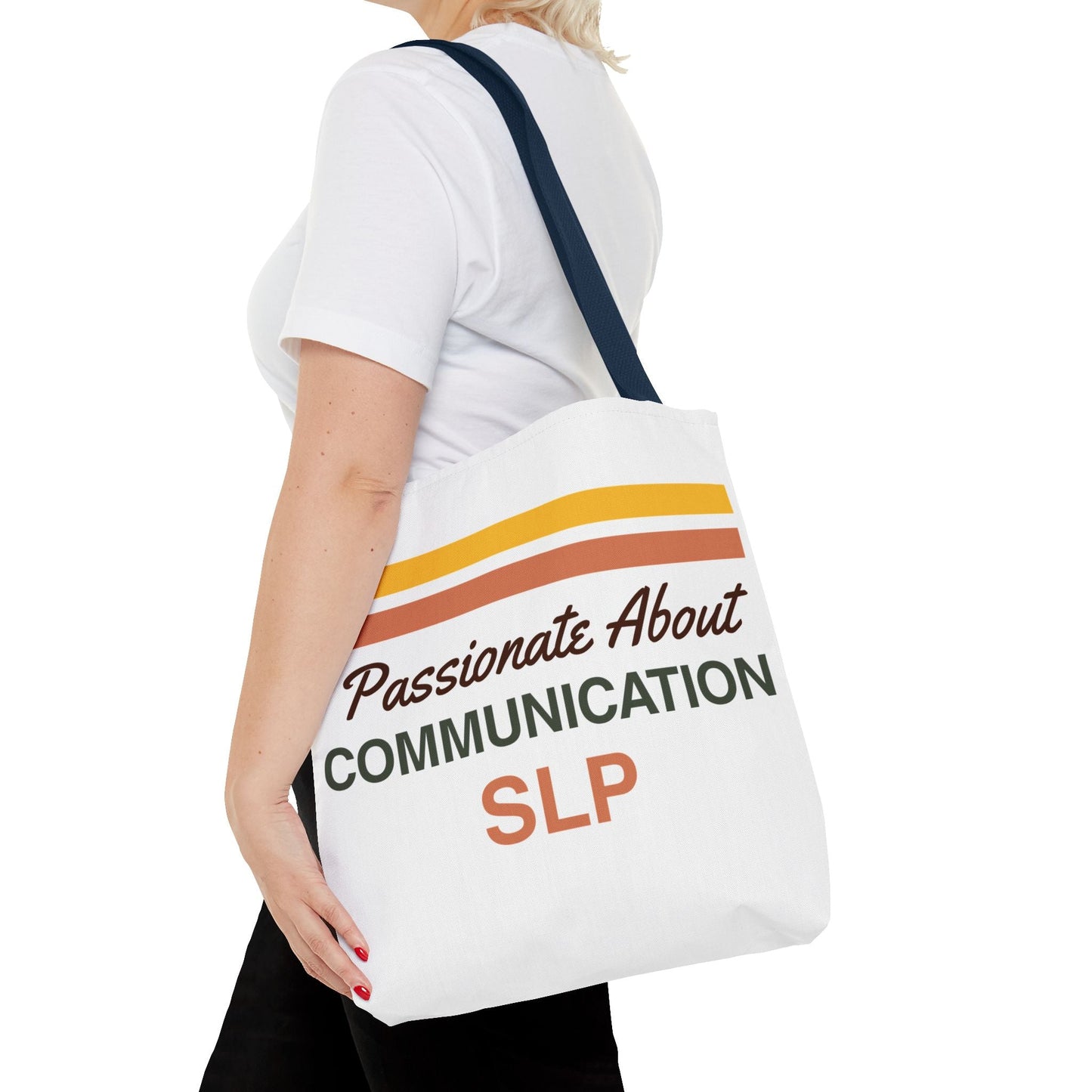 Passionate About Communication SLP Tote Bag - Perfect Gift for Speech-Language Pathologists - Bags