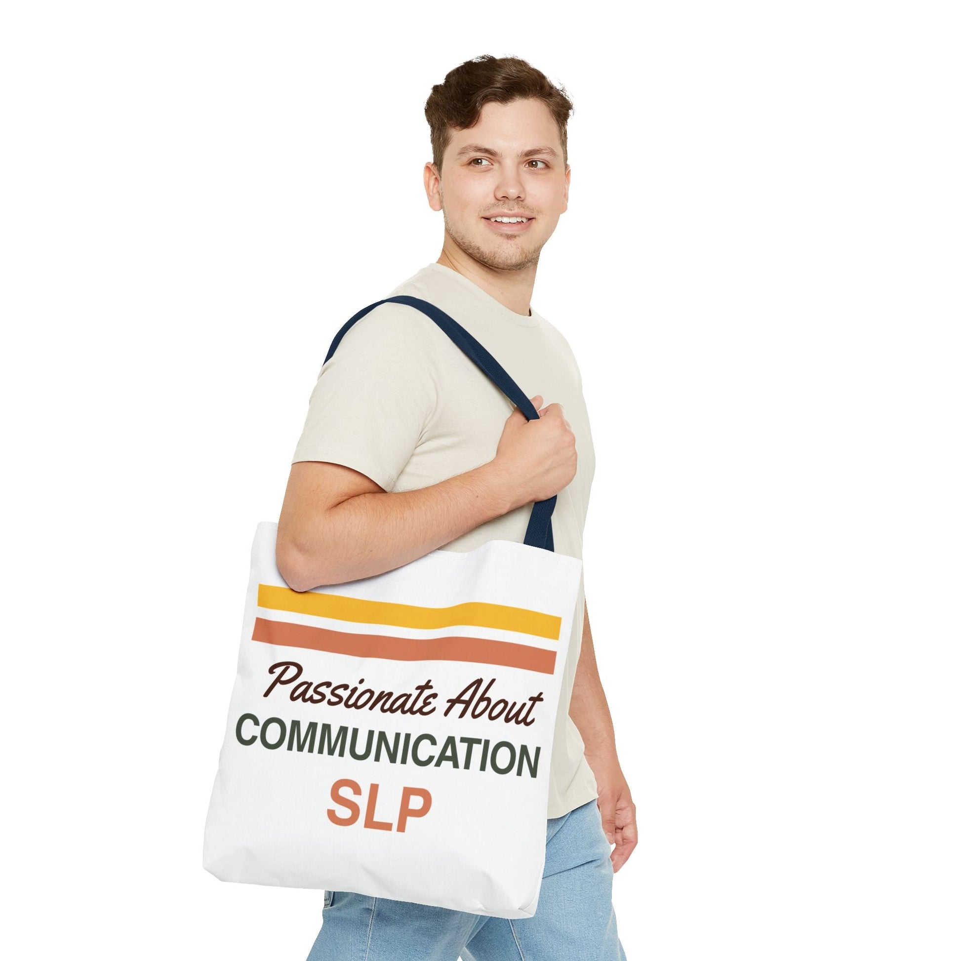Passionate About Communication SLP Tote Bag - Perfect Gift for Speech-Language Pathologists - Bags