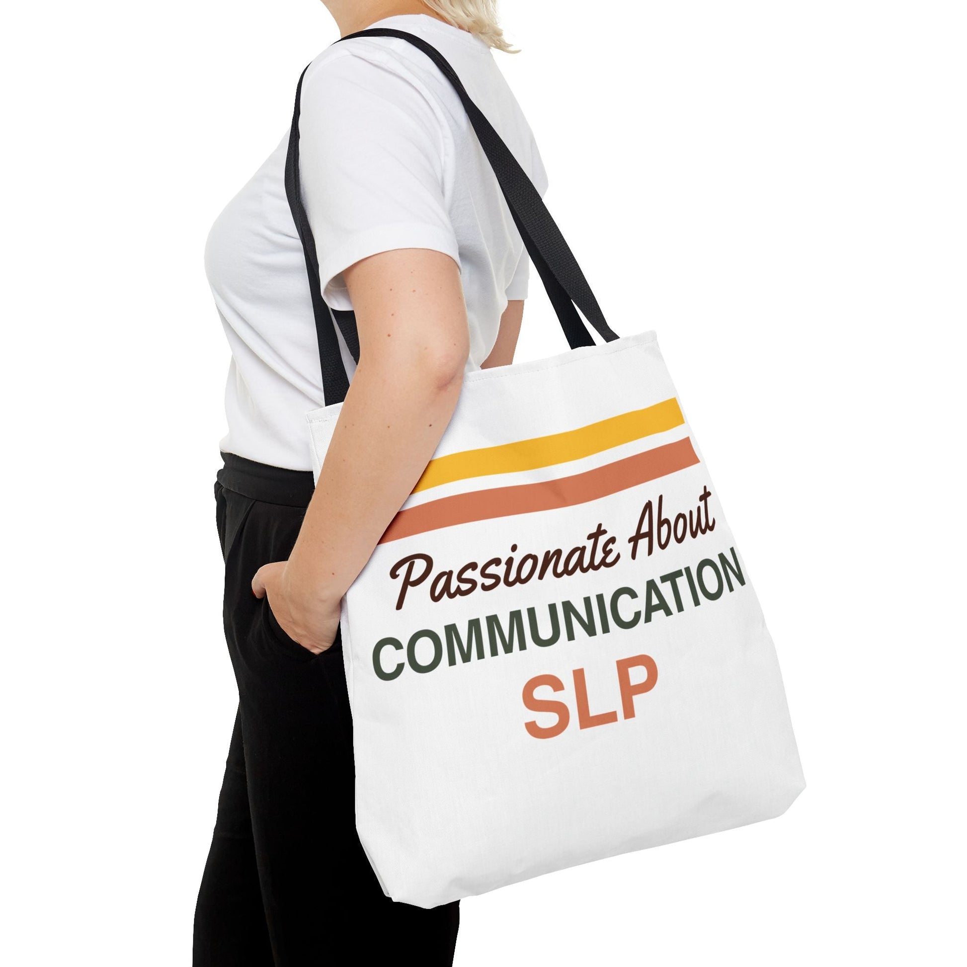 Passionate About Communication SLP Tote Bag - Perfect Gift for Speech-Language Pathologists - Bags