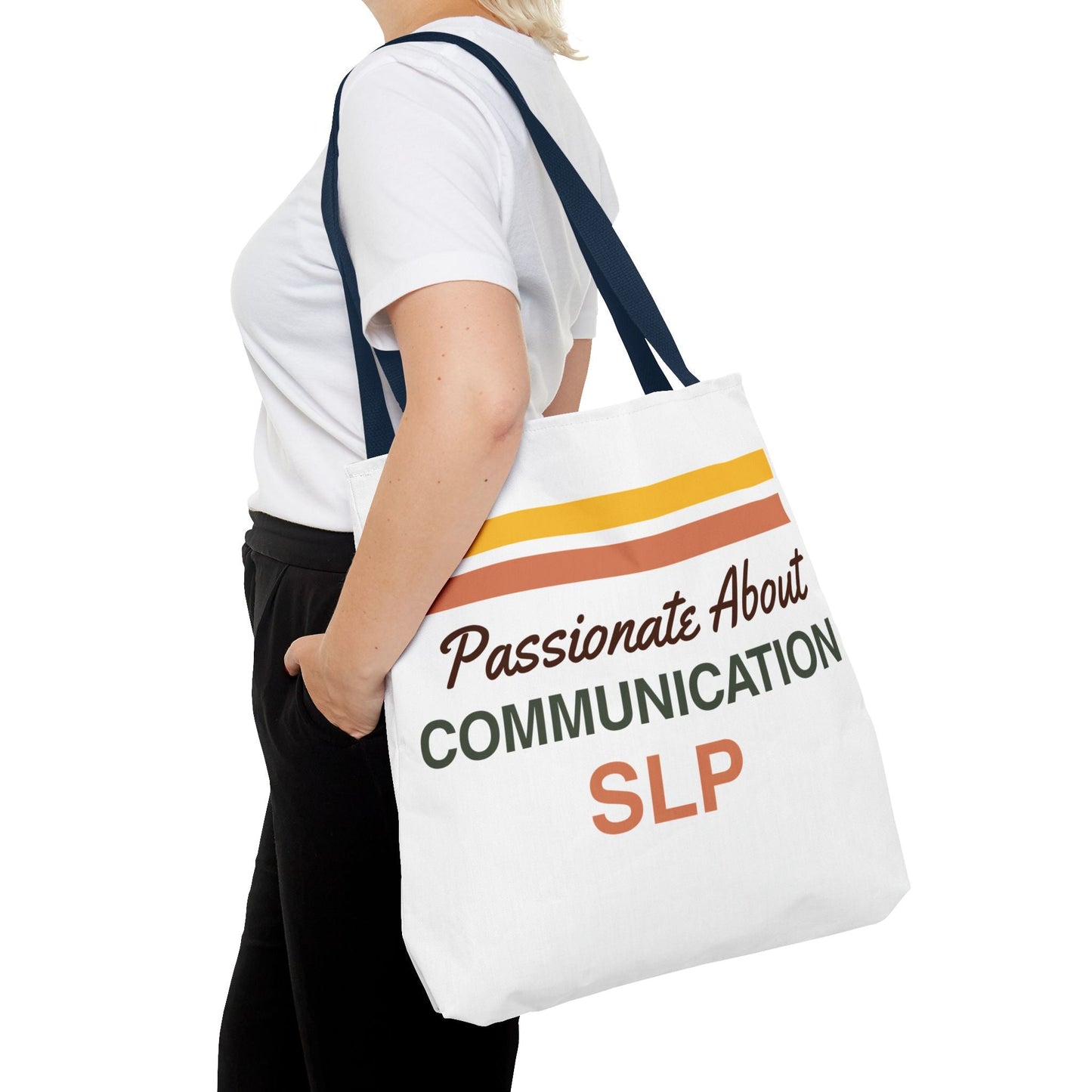 Passionate About Communication SLP Tote Bag - Perfect Gift for Speech-Language Pathologists - Bags