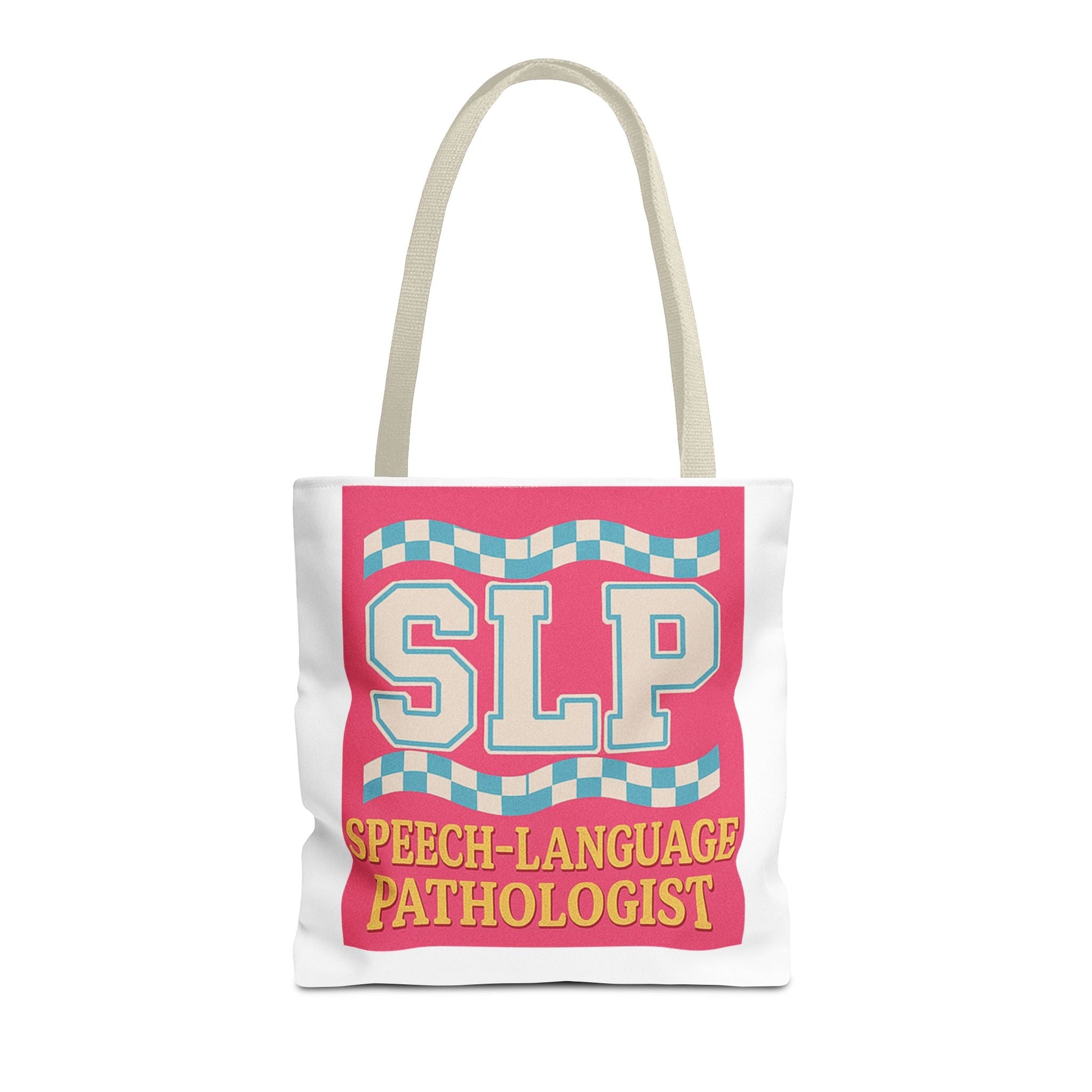 SLP Speech-Language Pathologist Tote Bag - 16’’ × 16’’ / Beige - Bags