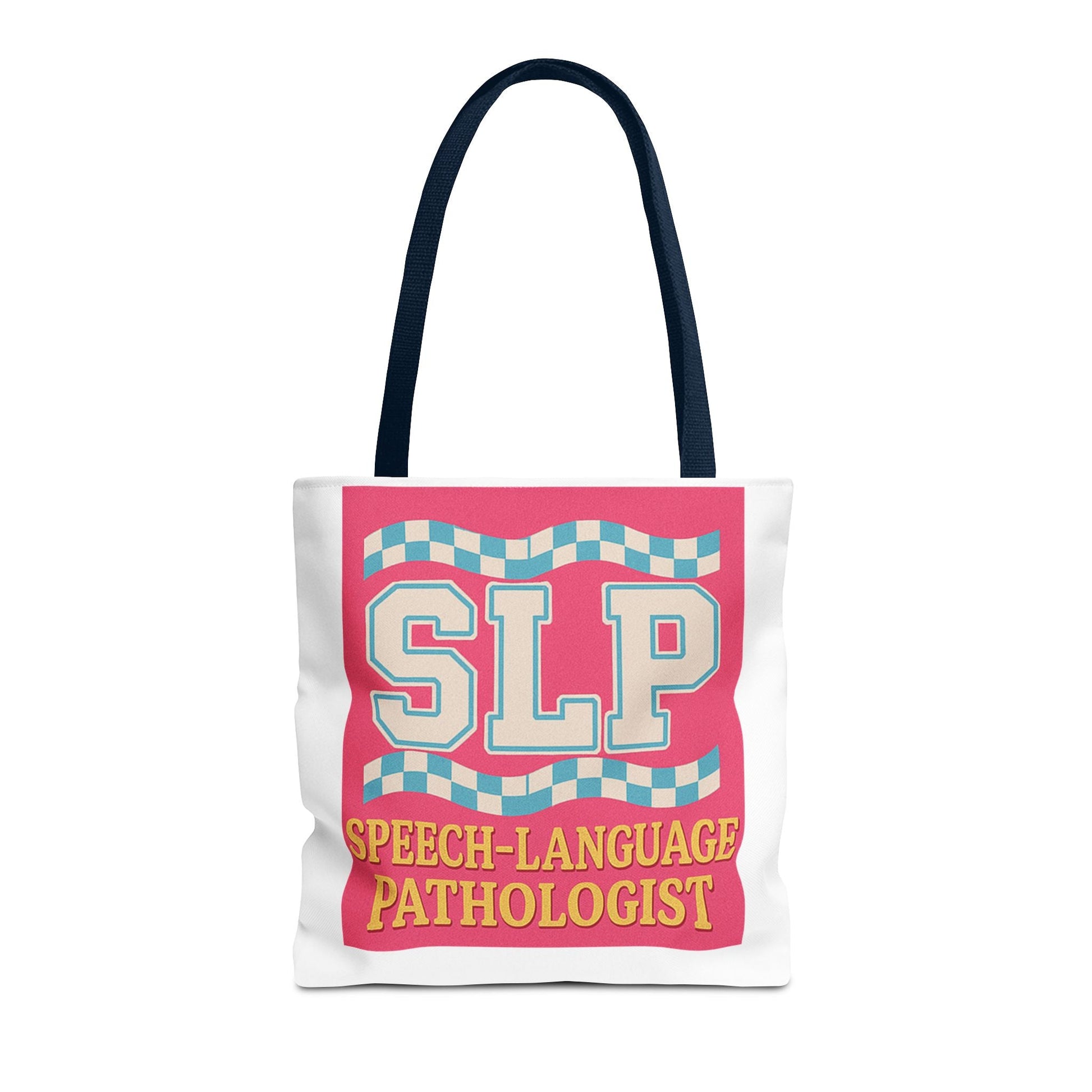 SLP Speech-Language Pathologist Tote Bag - 16’’ × 16’’ / Navy - Bags