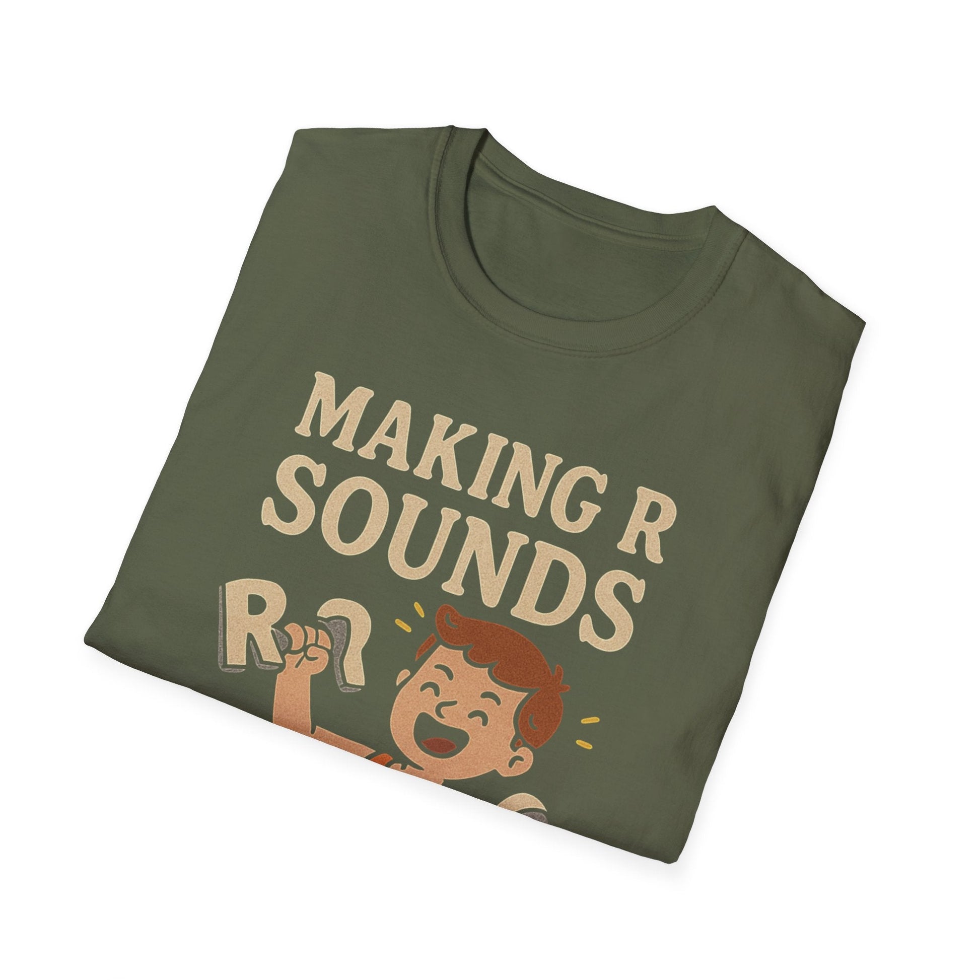 Speech Therapist T-Shirt - Making R Sounds is My Cardio SLP Shirt - T-Shirt