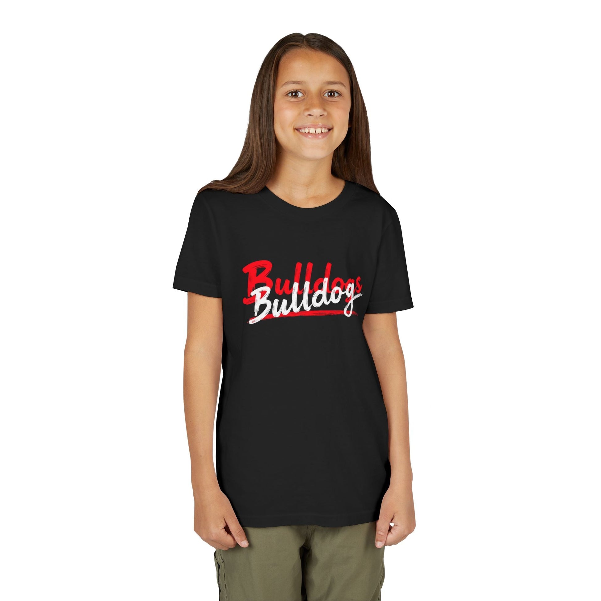 Youth Tee - Bulldog Spirit Shirt - S / Black - Kids clothes
