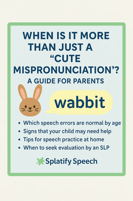 When Is It More Than Just a ‘Cute Mispronunciation’? A Guide for Parents