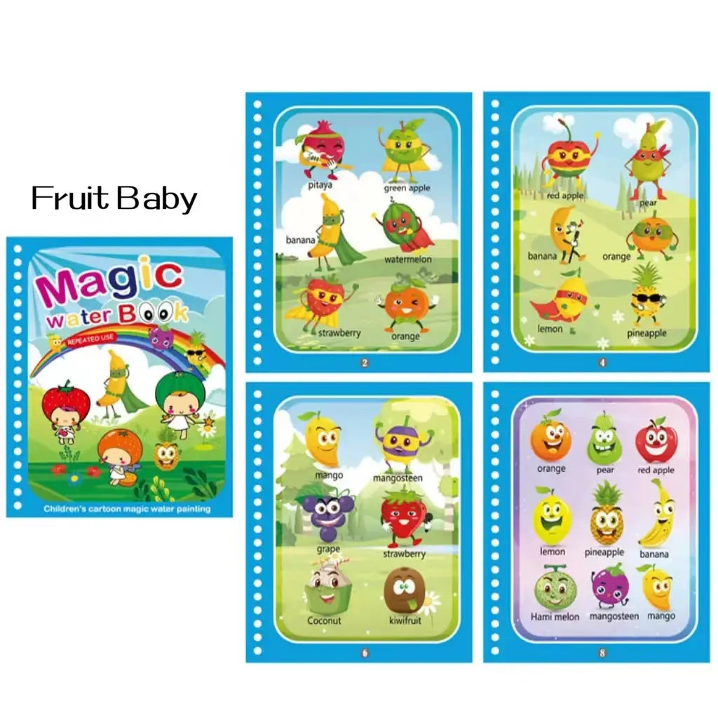 Magic water book montessori toys are reusable colored books magical water paintings children’s puzzle toys