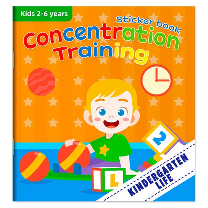 Children’s Reusable Stickers Books Cartoon Stationery Stickers for Kids Early Education Cartoon Cute Stickers