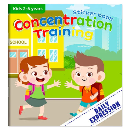 Children’s Reusable Stickers Books Cartoon Stationery Stickers for Kids Early Education Cartoon Cute Stickers