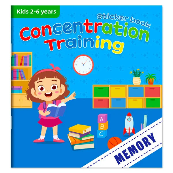Children’s Reusable Stickers Books Cartoon Stationery Stickers for Kids Early Education Cartoon Cute Stickers