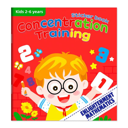 Children’s Reusable Stickers Books Cartoon Stationery Stickers for Kids Early Education Cartoon Cute Stickers