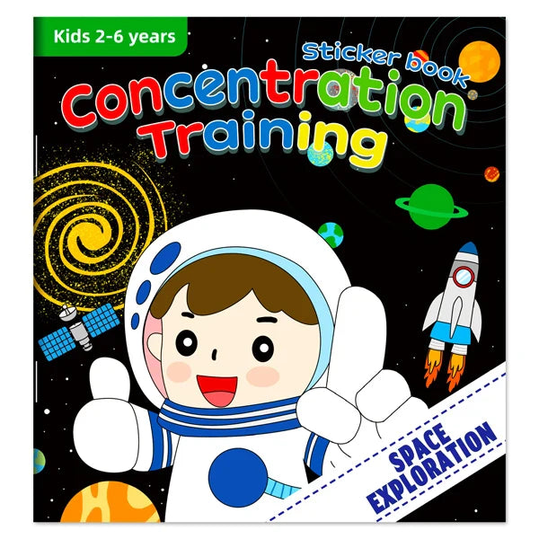 Children’s Reusable Stickers Books Cartoon Stationery Stickers for Kids Early Education Cartoon Cute Stickers