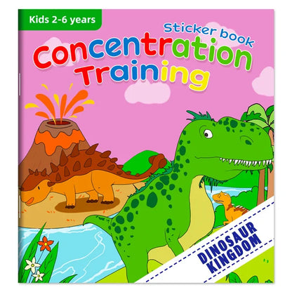 Children’s Reusable Stickers Books Cartoon Stationery Stickers for Kids Early Education Cartoon Cute Stickers