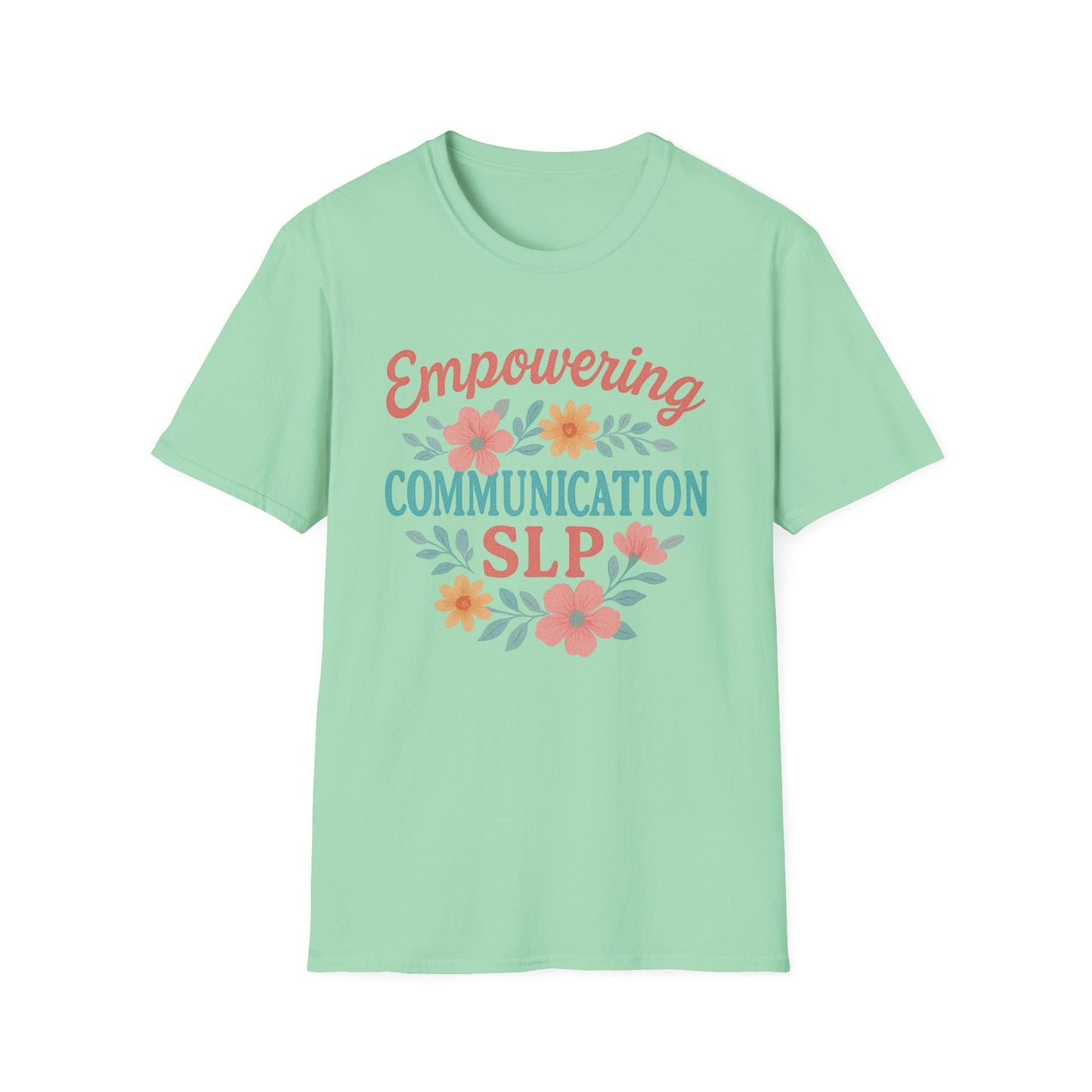 Empowering Communication SLP Tee - S / Mint Green - T-Shirt