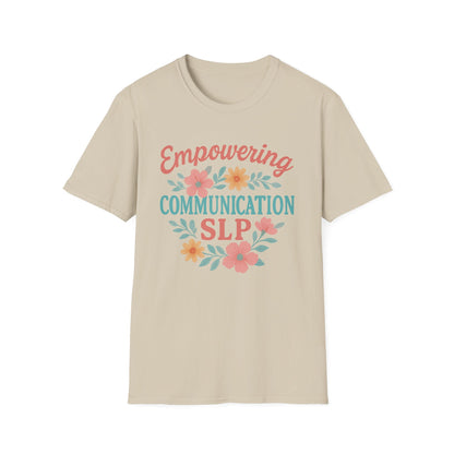 Empowering Communication SLP Tee - S / Sand - T-Shirt