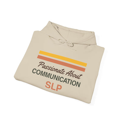 Passionate About Communication SLP Hoodie - Cozy Sweatshirt for Speech Language Pathologists Gift for Therapists Study