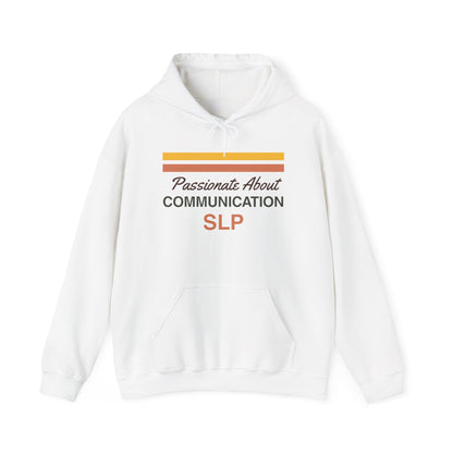 Passionate About Communication SLP Hoodie - Cozy Sweatshirt for Speech Language Pathologists Gift for Therapists Study