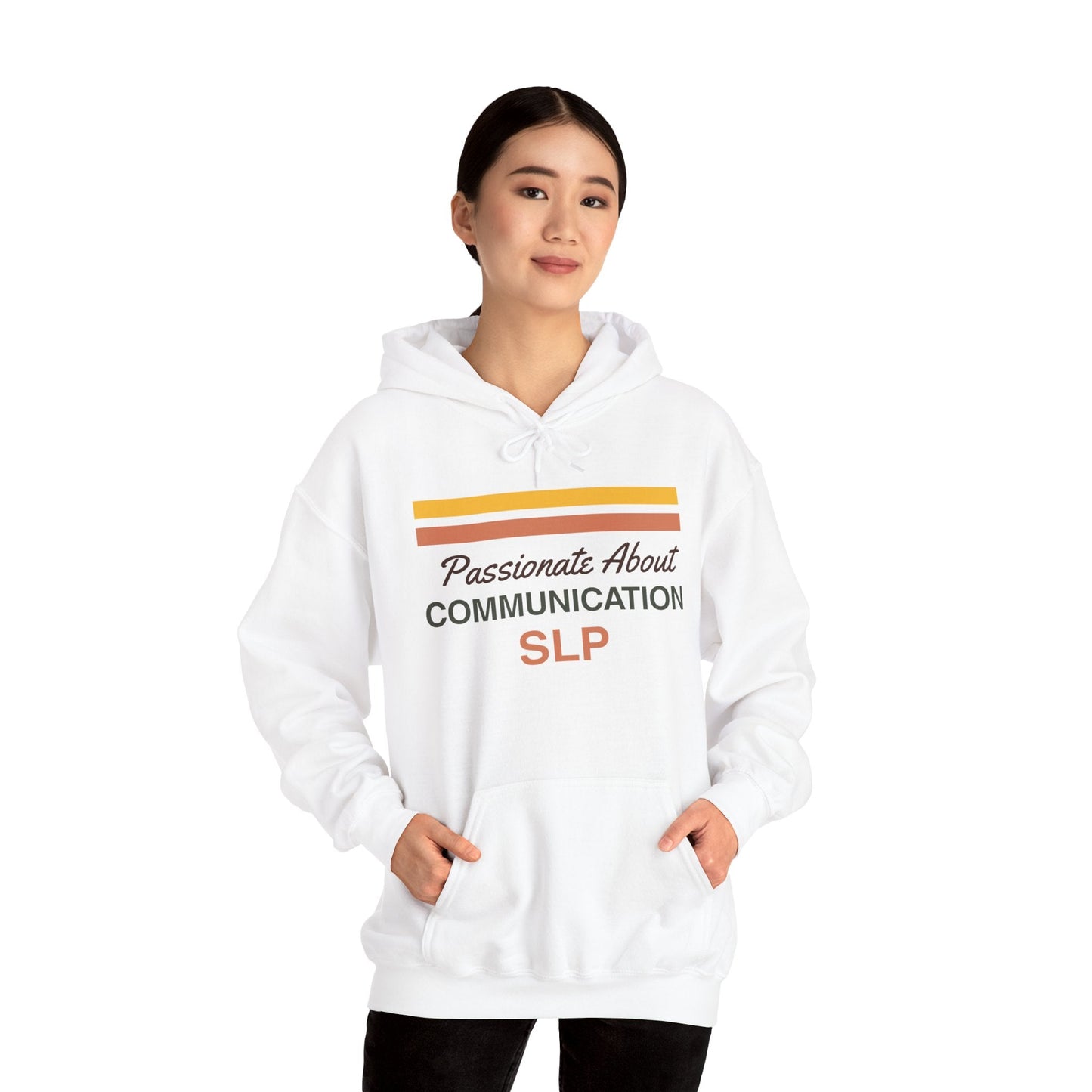 Passionate About Communication SLP Hoodie - Cozy Sweatshirt for Speech Language Pathologists Gift for Therapists Study