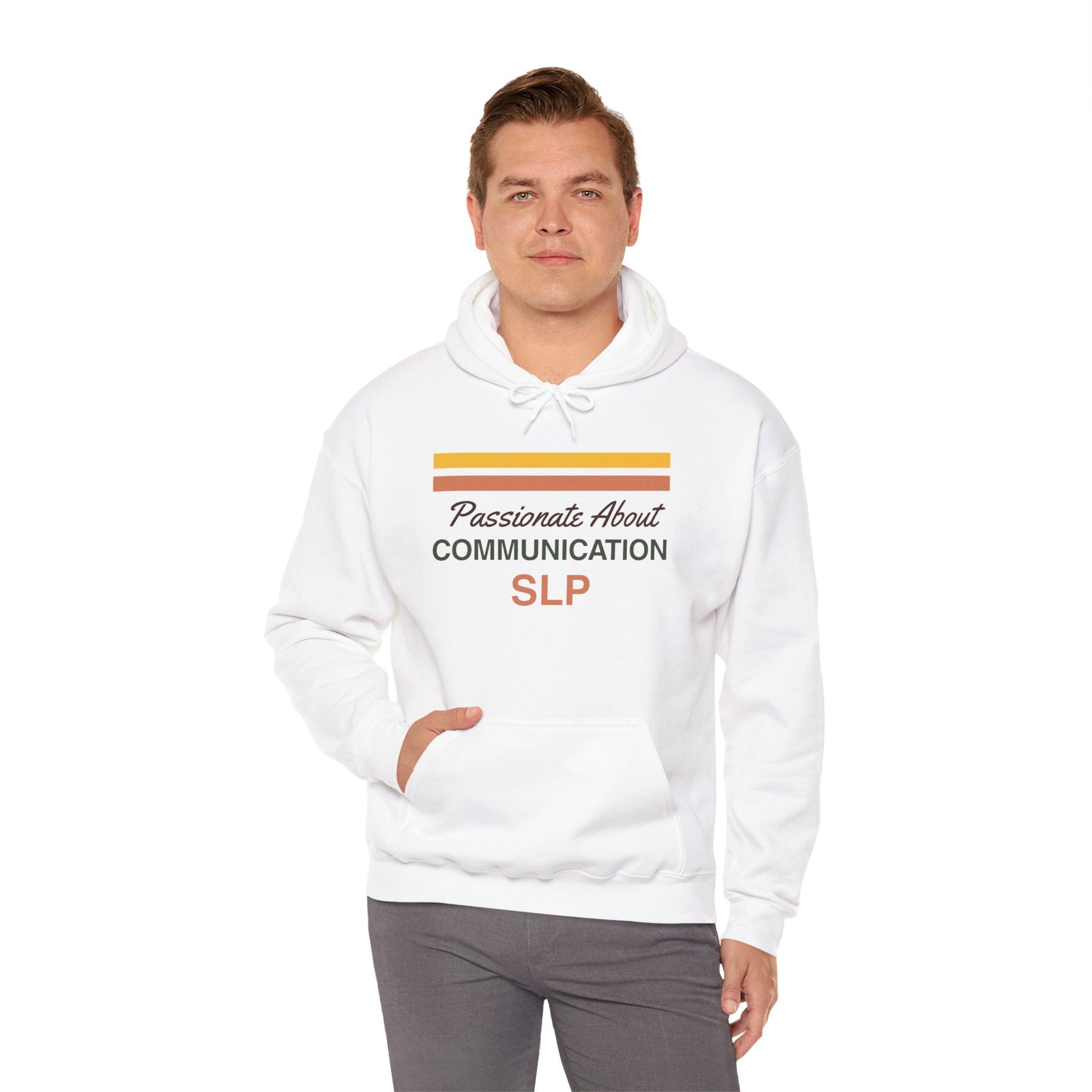 Passionate About Communication SLP Hoodie - Cozy Sweatshirt for Speech Language Pathologists Gift for Therapists Study
