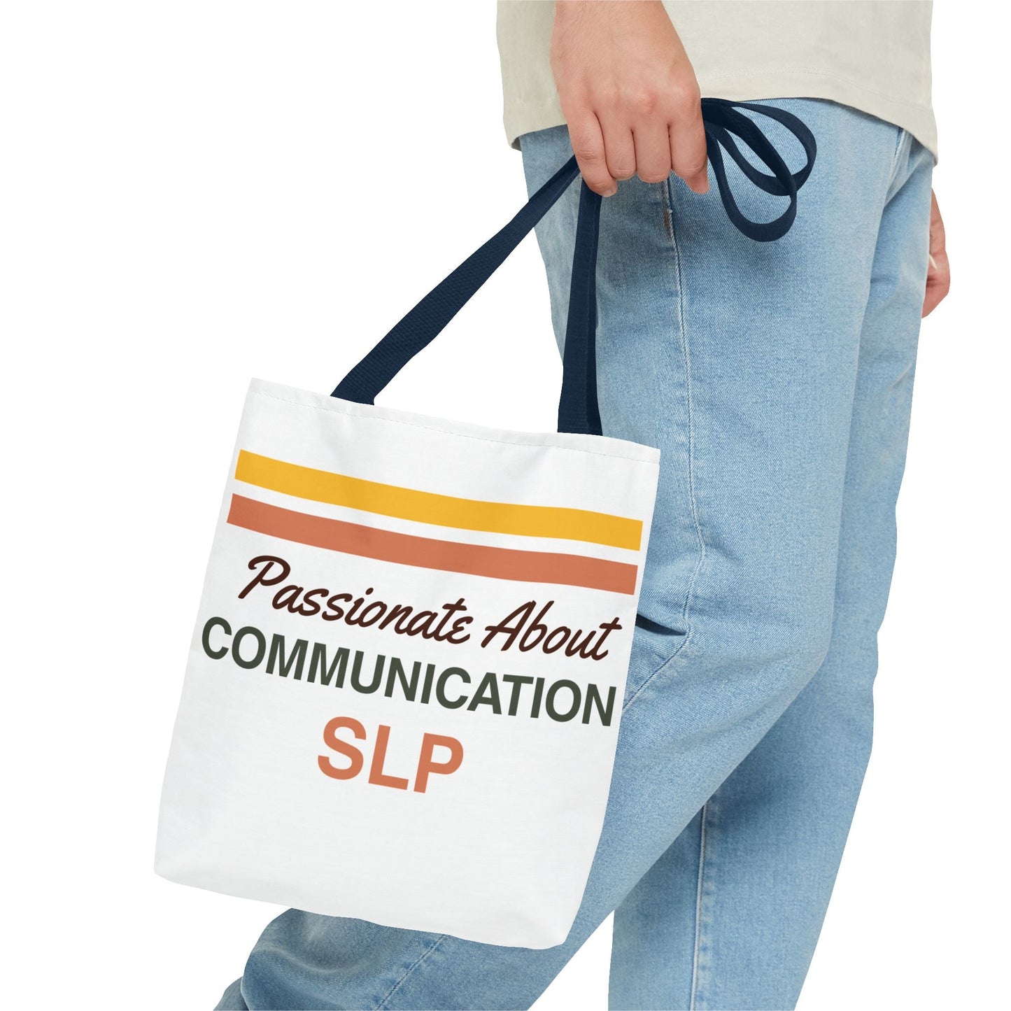 Passionate About Communication SLP Tote Bag - Perfect Gift for Speech-Language Pathologists - Bags