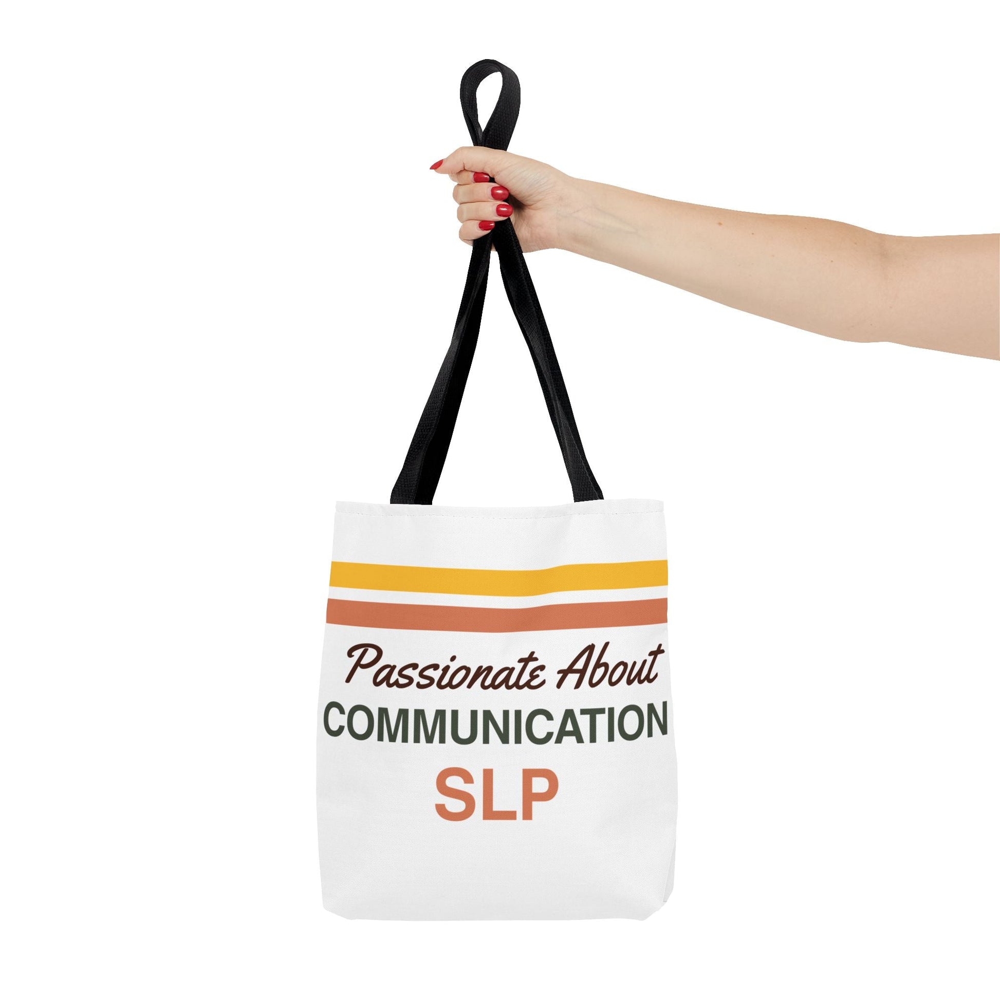 Passionate About Communication SLP Tote Bag - Perfect Gift for Speech-Language Pathologists - Bags