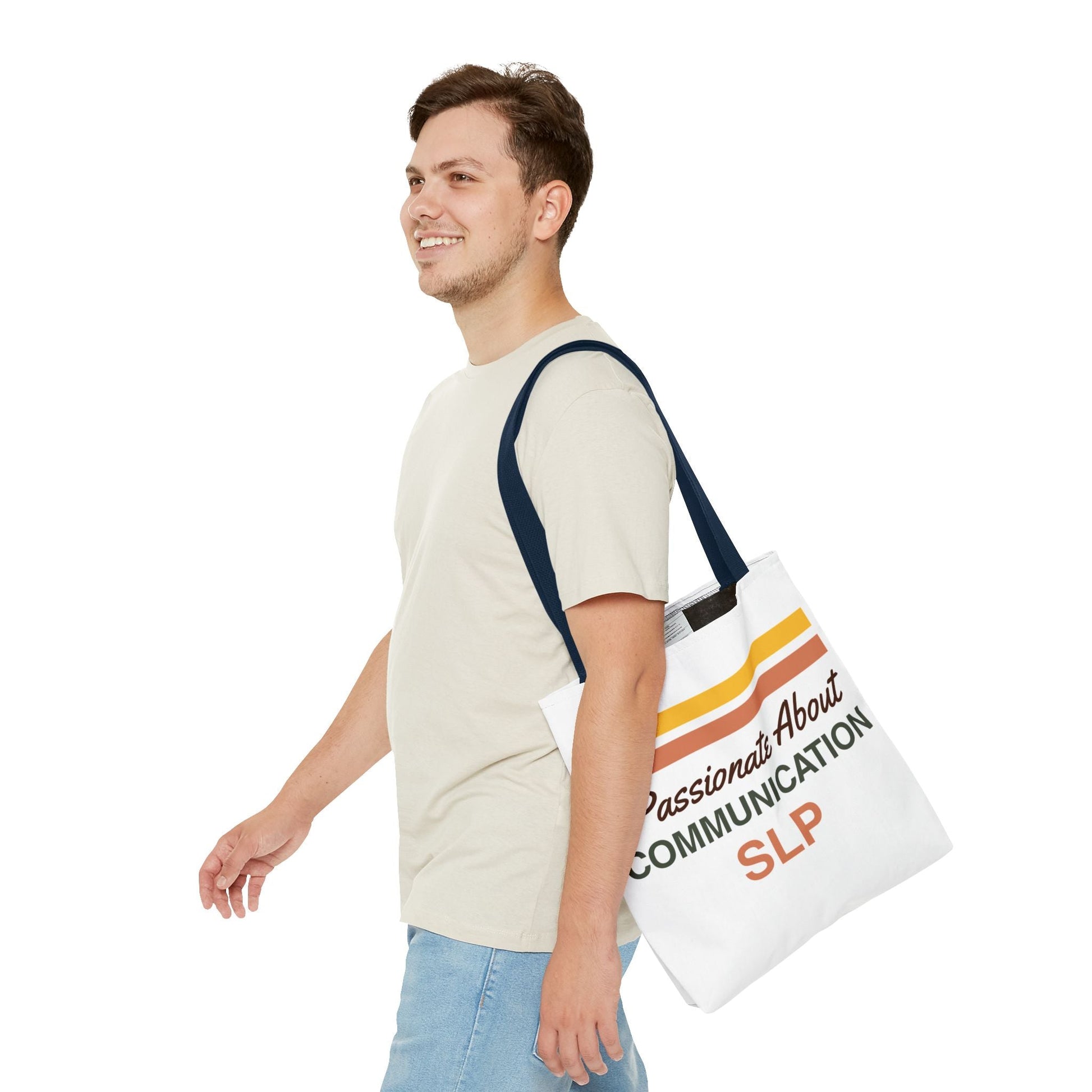 Passionate About Communication SLP Tote Bag - Perfect Gift for Speech-Language Pathologists - Bags