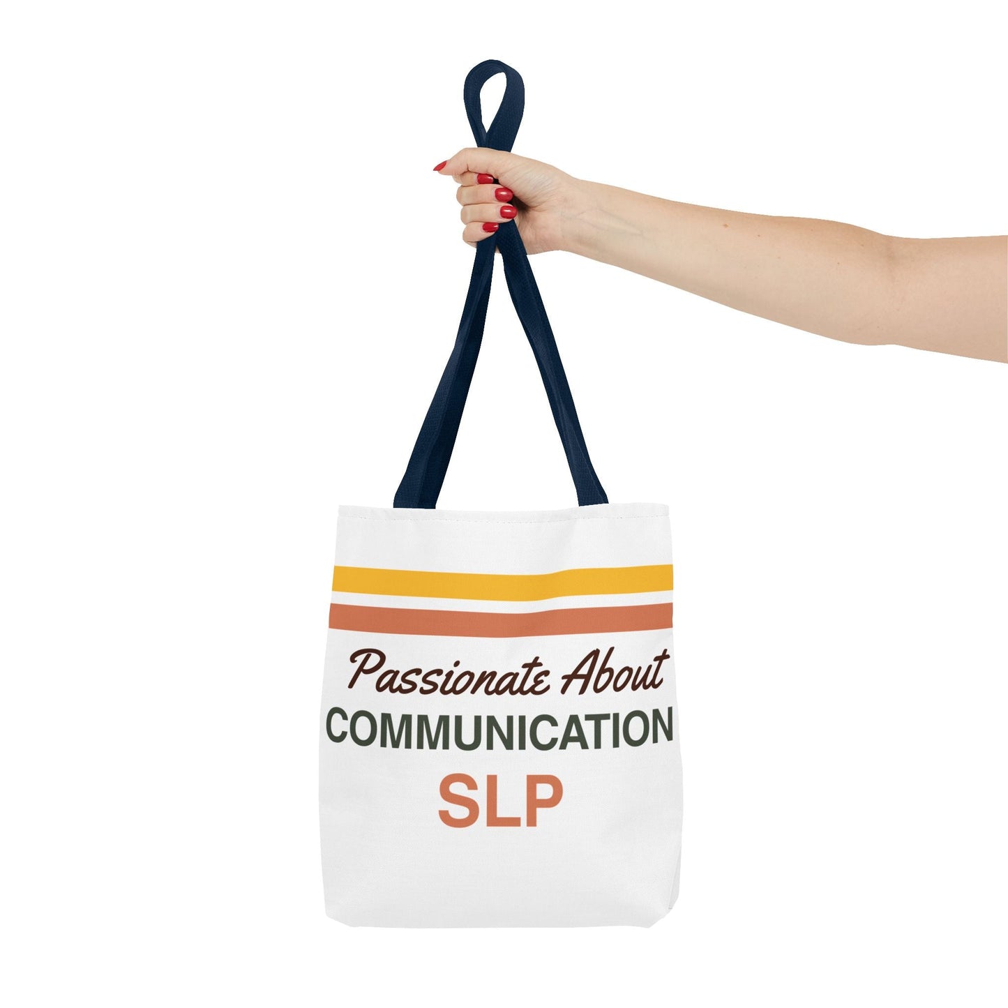 Passionate About Communication SLP Tote Bag - Perfect Gift for Speech-Language Pathologists - Bags