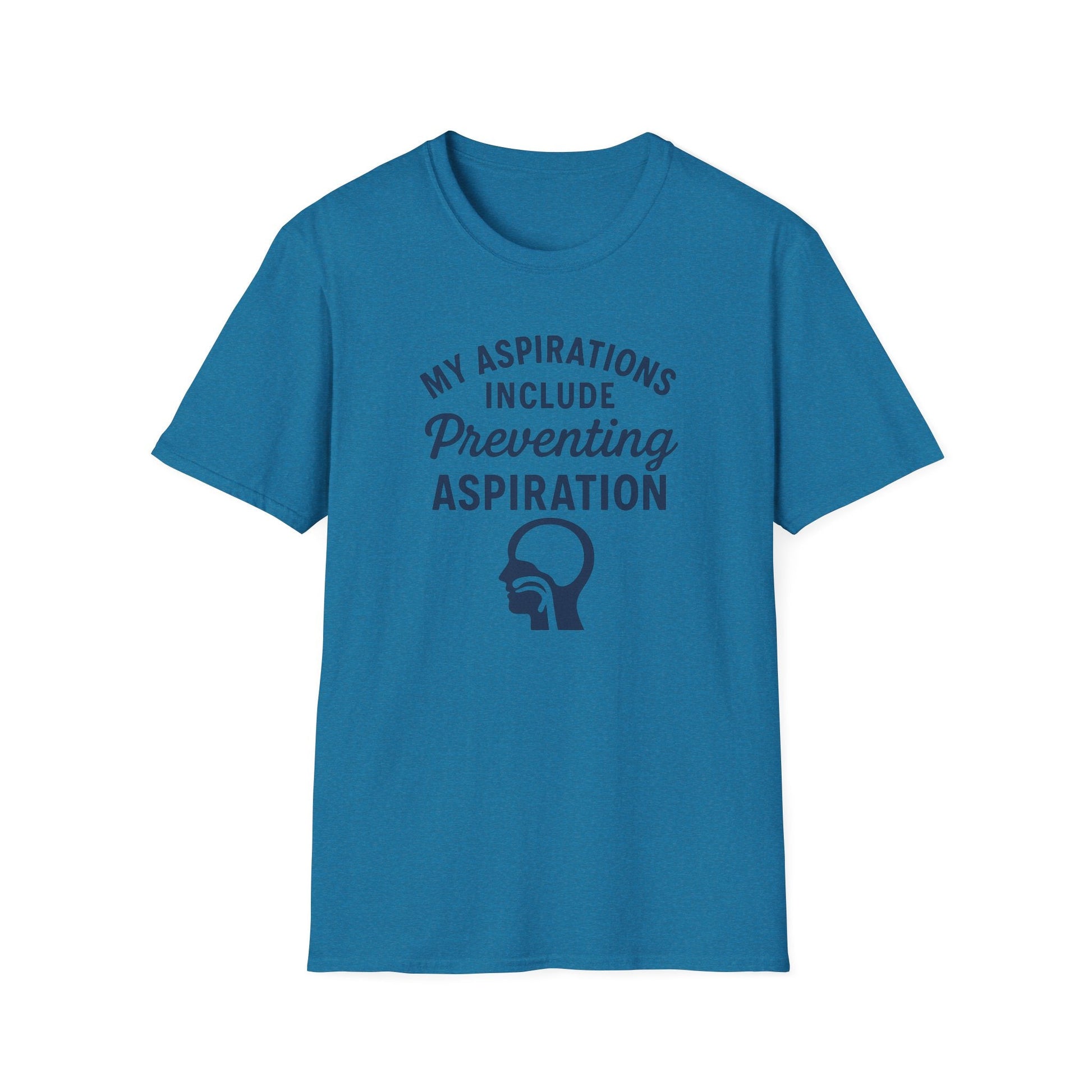 Preventing Aspiration T-Shirt - S / Antique Sapphire - T-Shirt