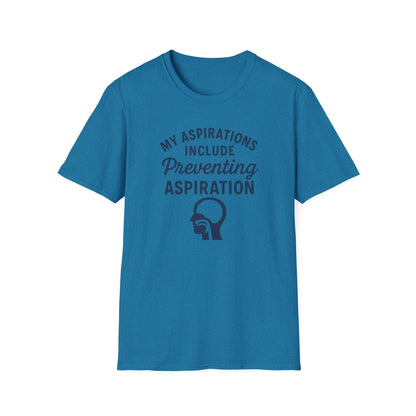 Preventing Aspiration T-Shirt - S / Antique Sapphire - T-Shirt