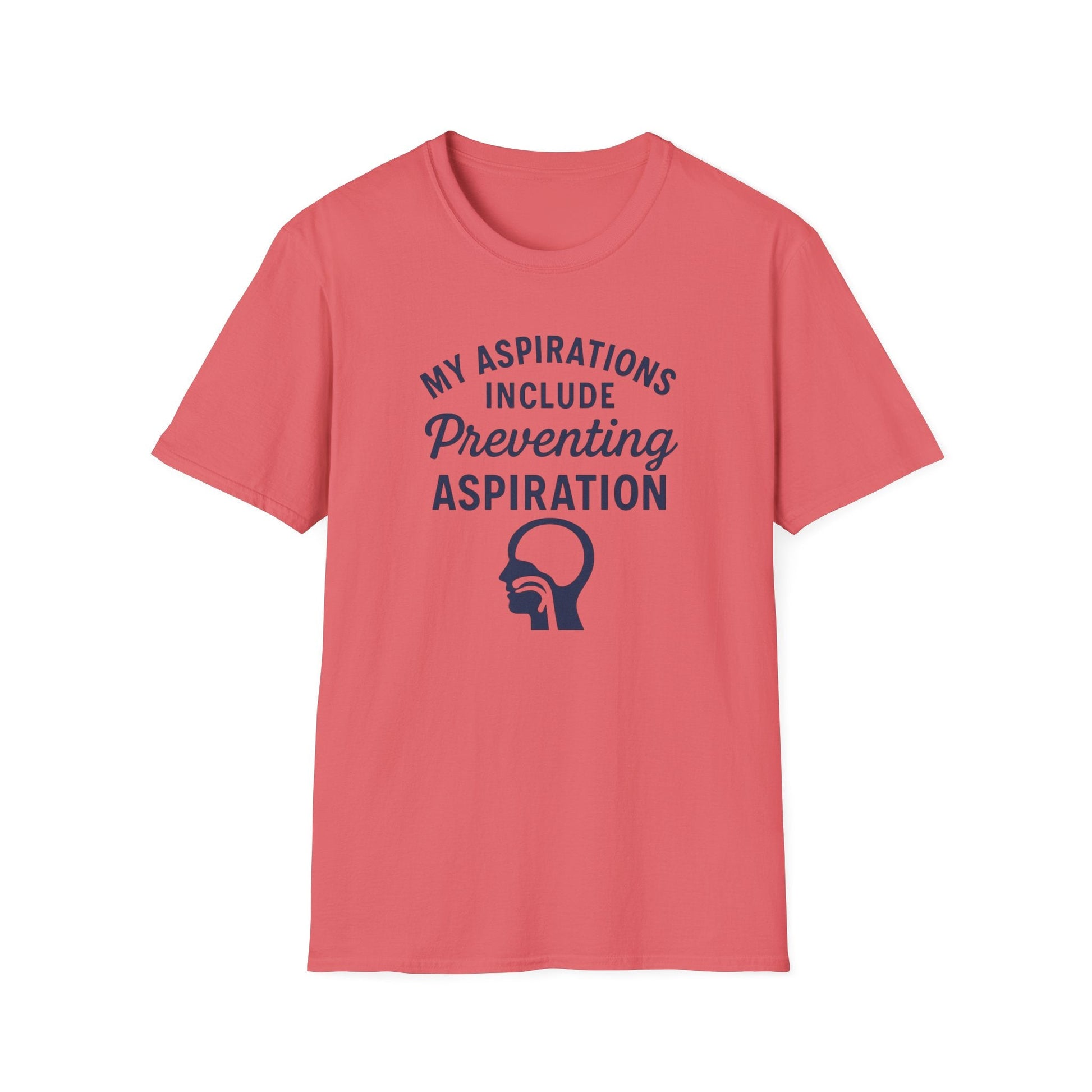 Preventing Aspiration T-Shirt - S / Coral Silk - T-Shirt