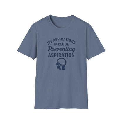 Preventing Aspiration T-Shirt - S / Heather Indigo - T-Shirt