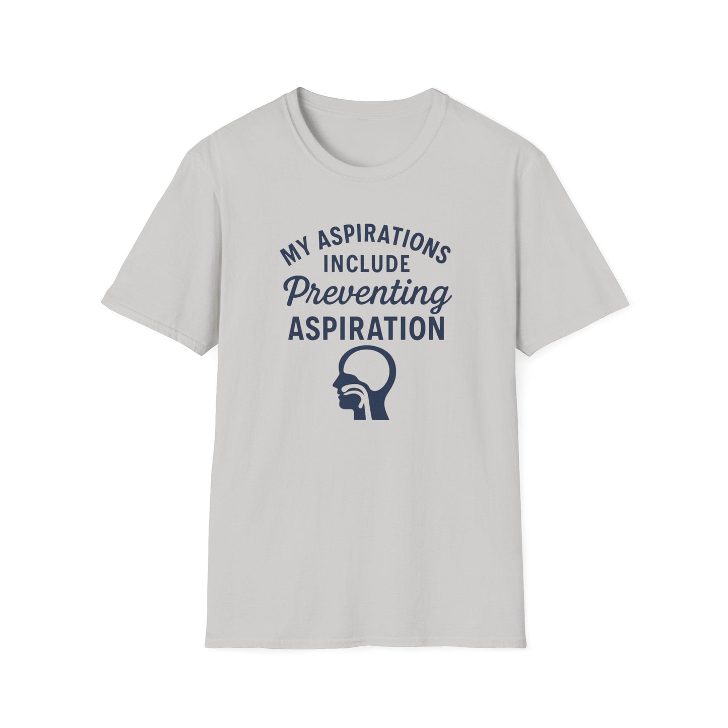 Preventing Aspiration T-Shirt - S / Ice Grey - T-Shirt