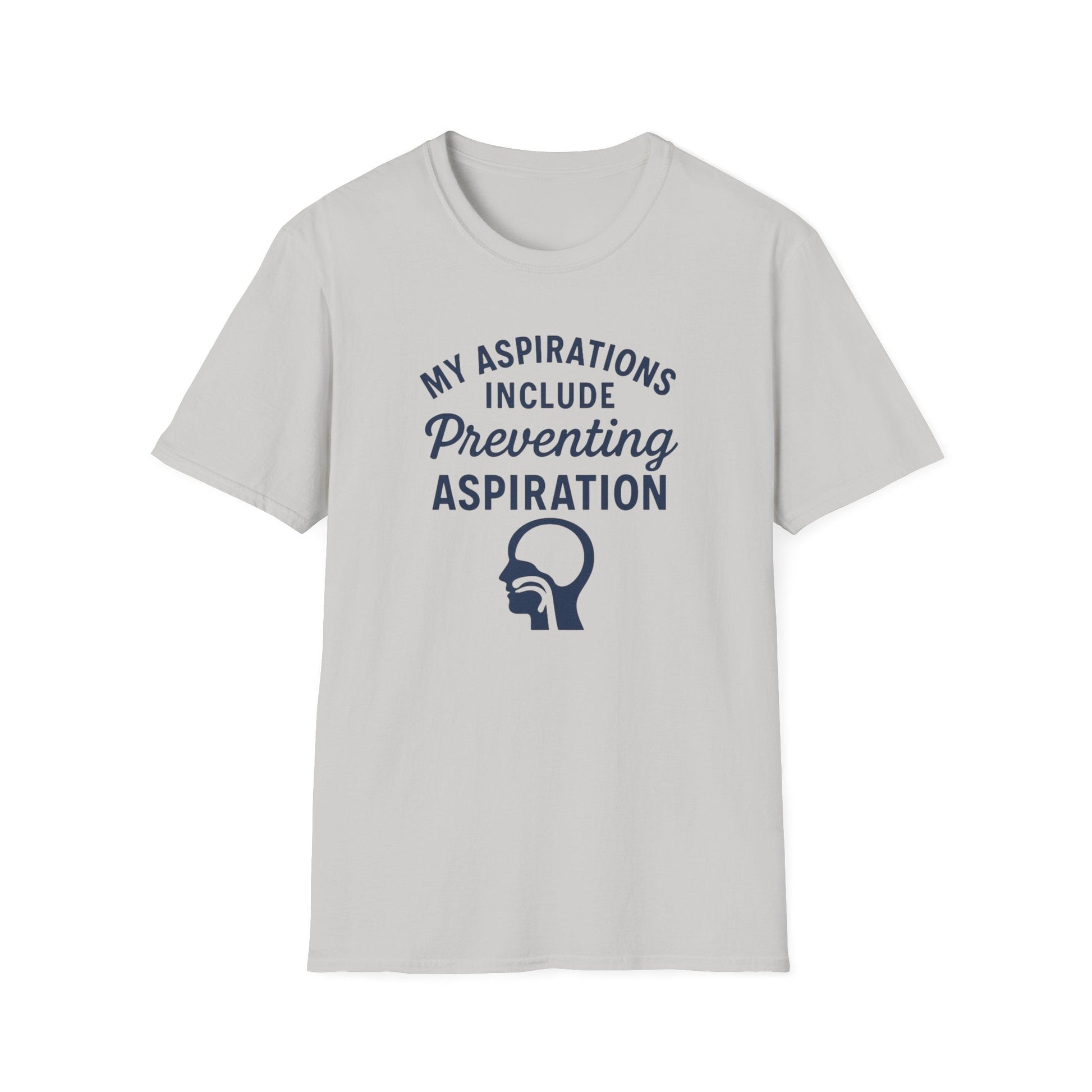 Preventing Aspiration T-Shirt - S / Ice Grey - T-Shirt